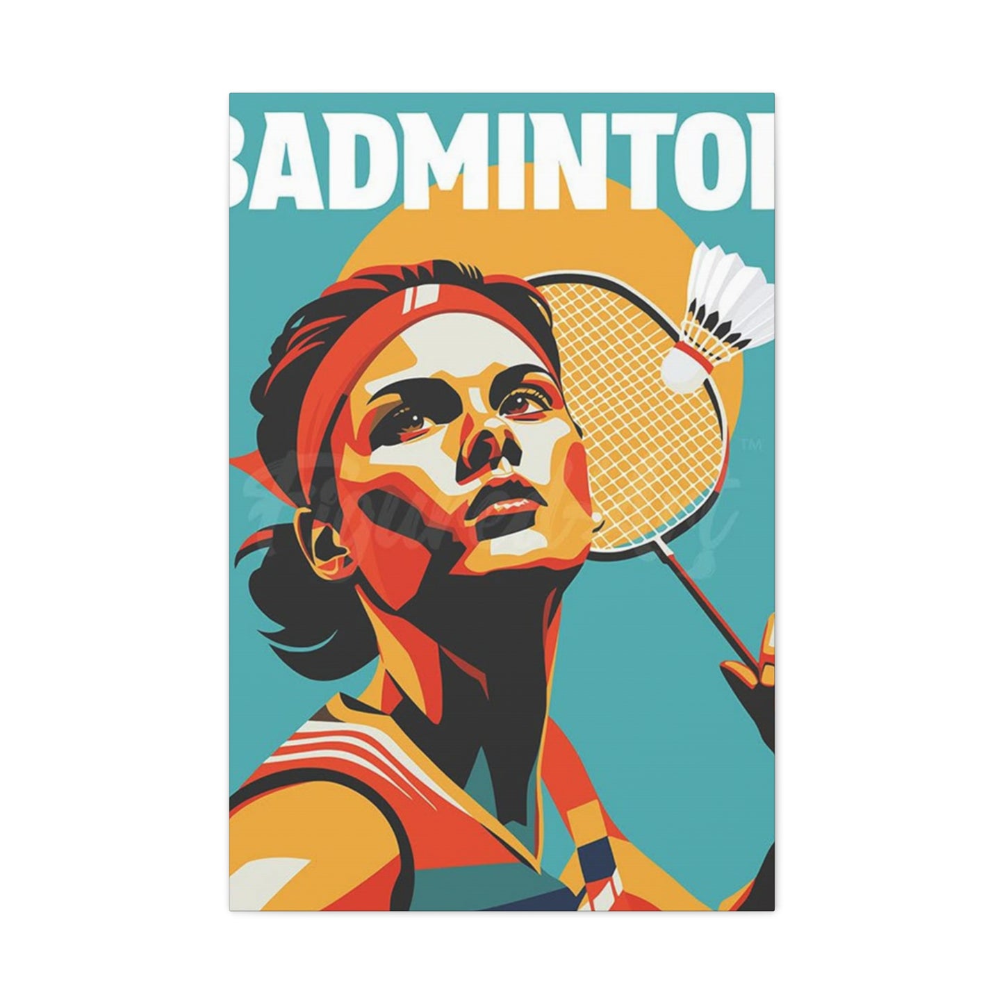Abstract Badminton Poster Wall Art & Canvas Prints