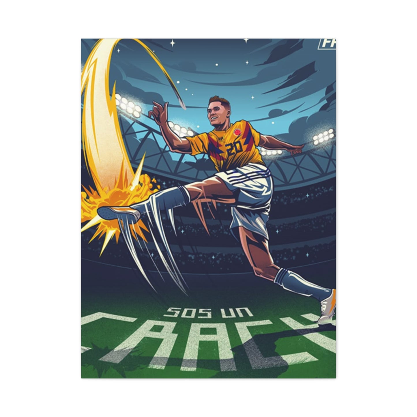 Animation Of Football Players Wall Art & Canvas Prints