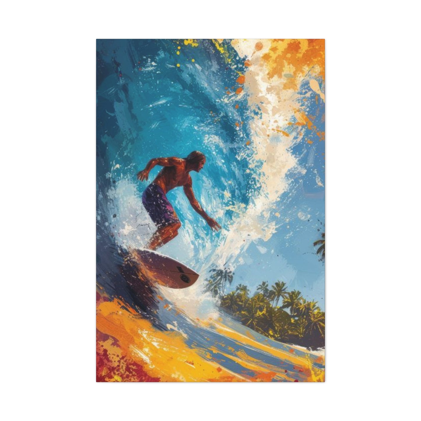Wave Surfing Wall Art & Canvas Prints