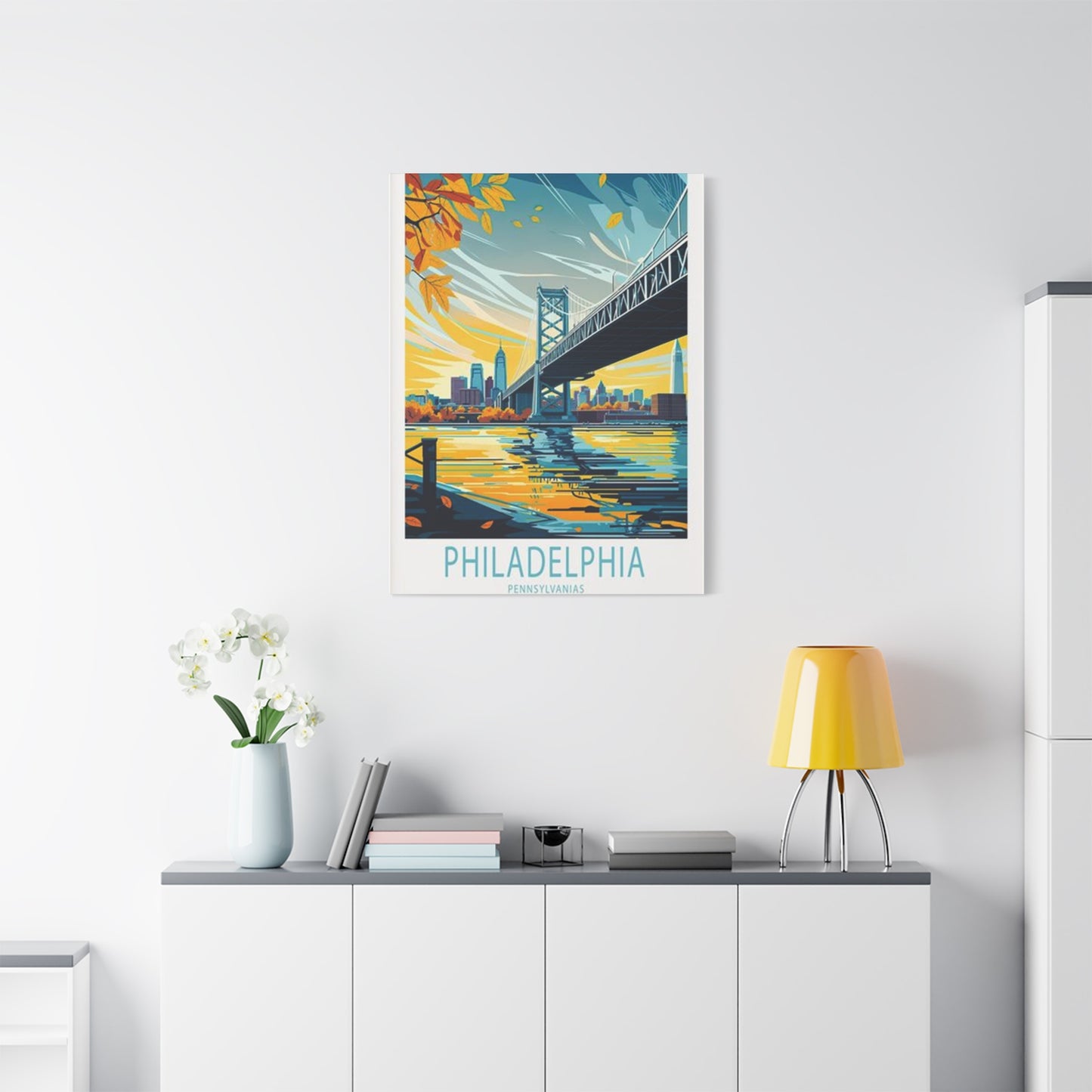 Steel Bridge Of Philadelphia Wall Art & Canvas Prints
