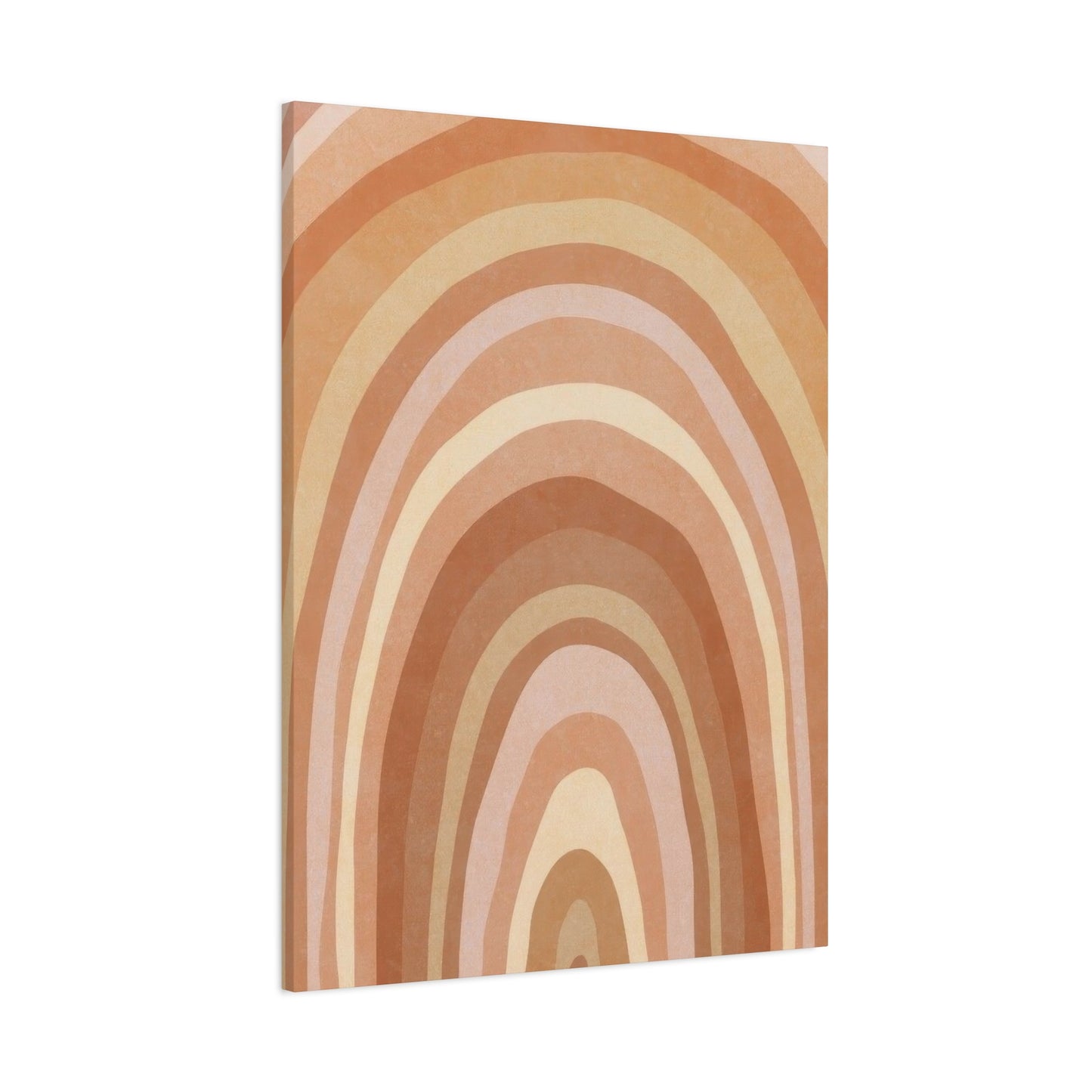 Warm Concentrix Curves Earth Tones Wall Art & Canvas Prints