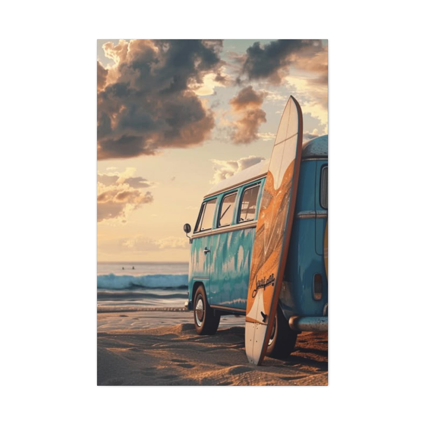 Beach Van And Surfing Wall Art & Canvas Prints