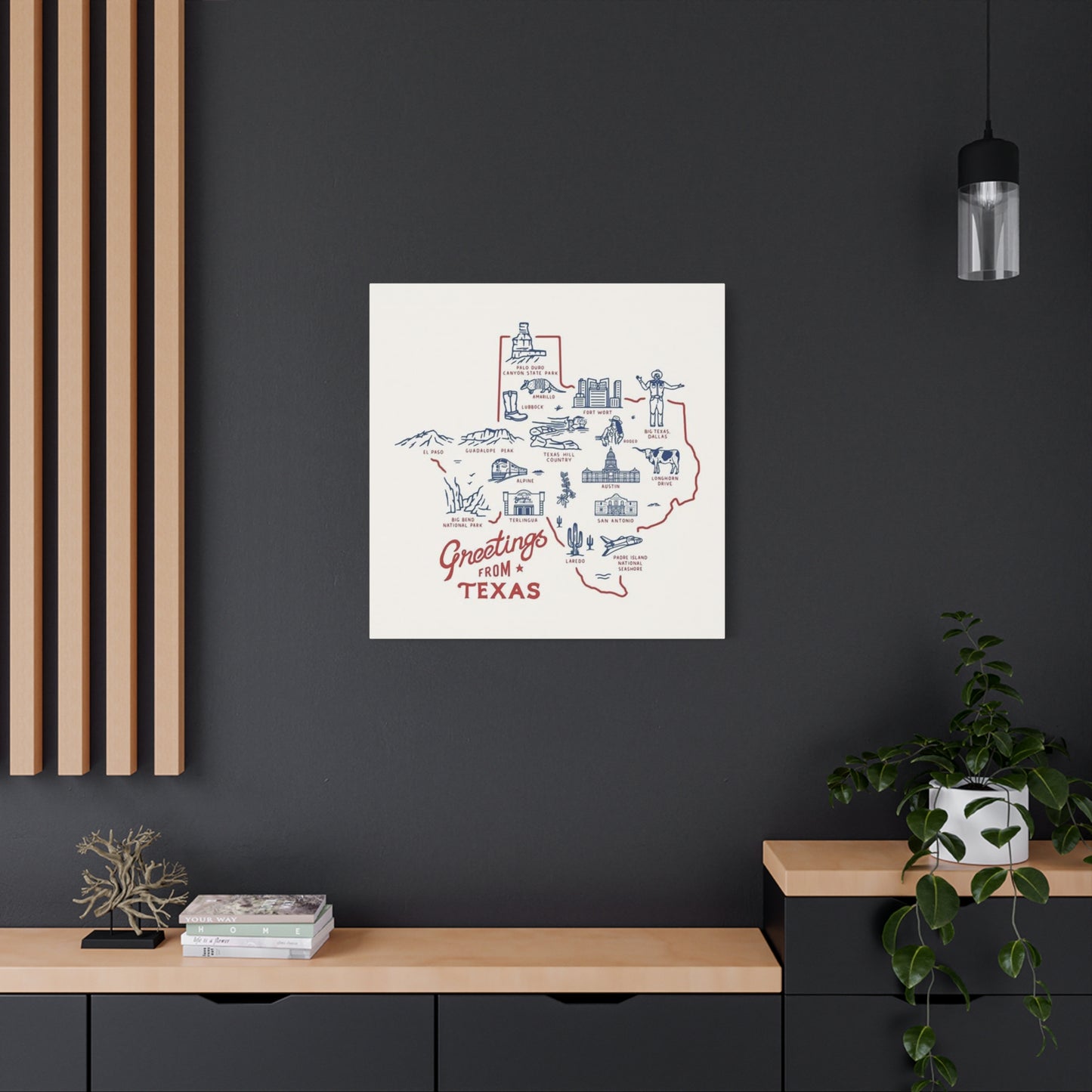 Greeting From Texas Poster Wall Art & Canvas Prints