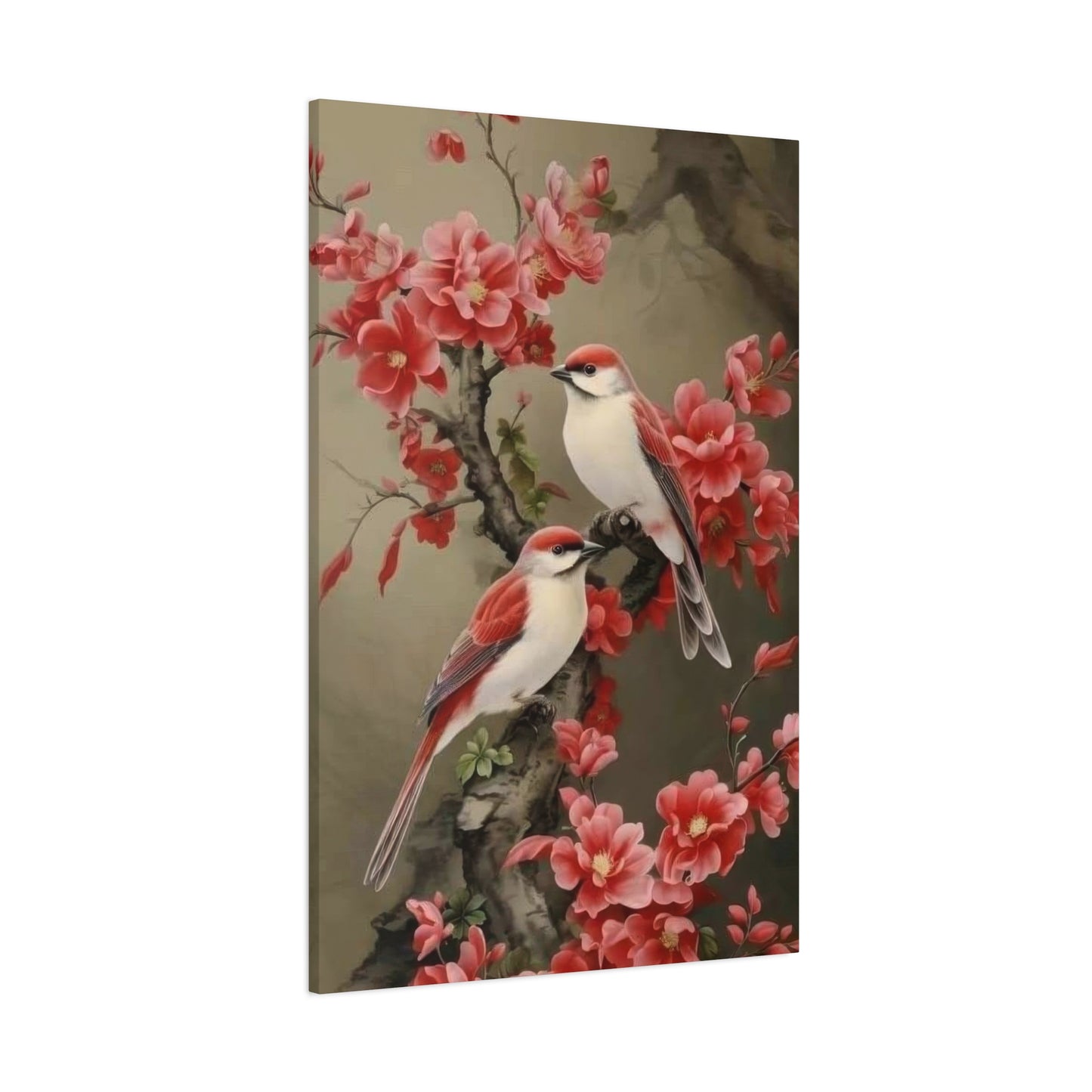 Birds Red Leaves Wall Art & Canvas Prints