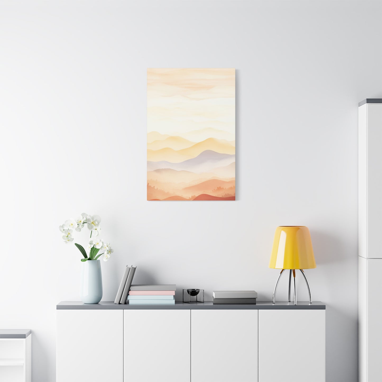 Warm Mountain Range Earth Tones Wall Art & Canvas Prints