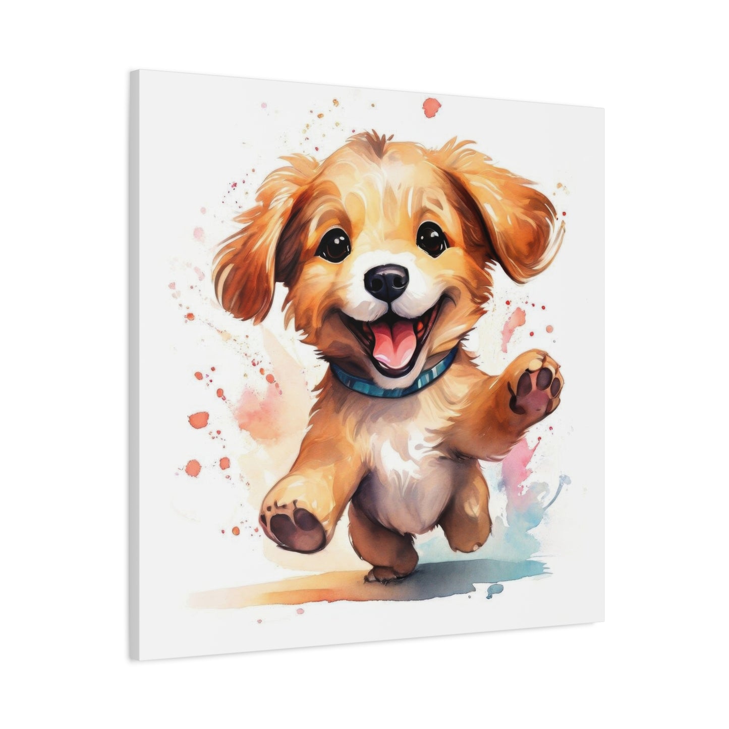 Happy Dancing Dog Puppy Wall Art & Canvas Prints