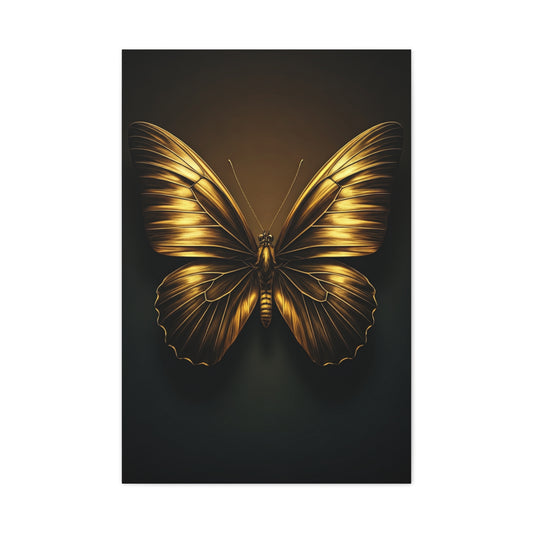Golden Monarch Style Butterfly Elegance Wall Art & Canvas Prints