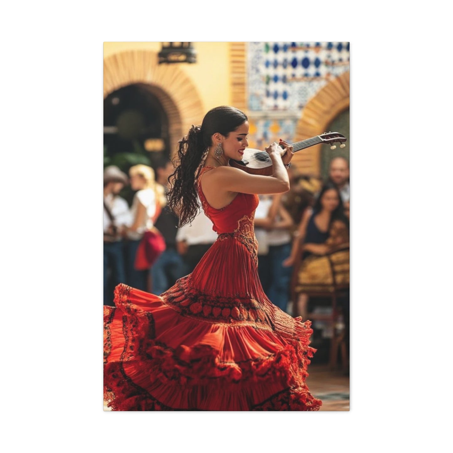 Spain Traditional Dance Wear Wall Art & Canvas Prints