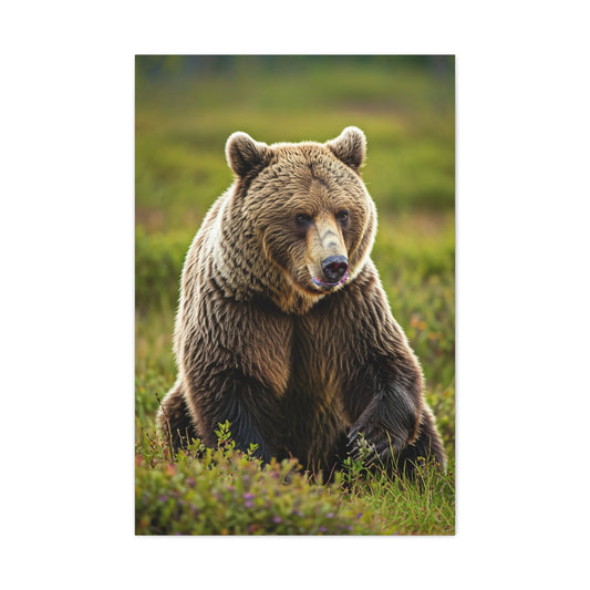 Wild Brown Bear Portrait wall art & canvas prints