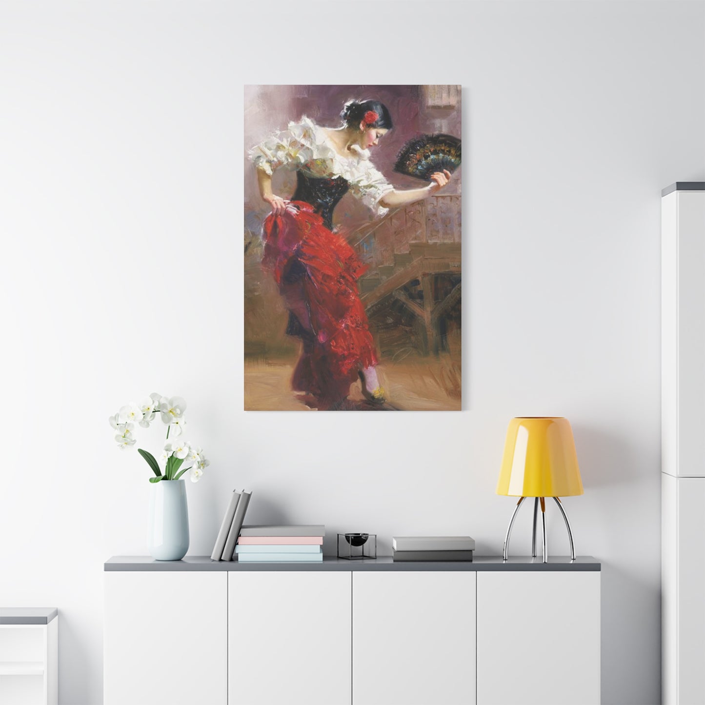 Spain Traditional Dancer Painting Wall Art & Canvas Prints