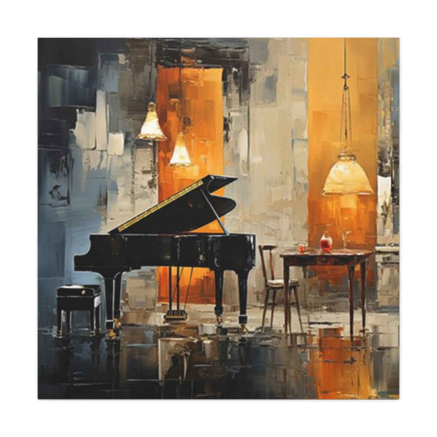 Big Piano Painting Wall Art & Canvas Prints