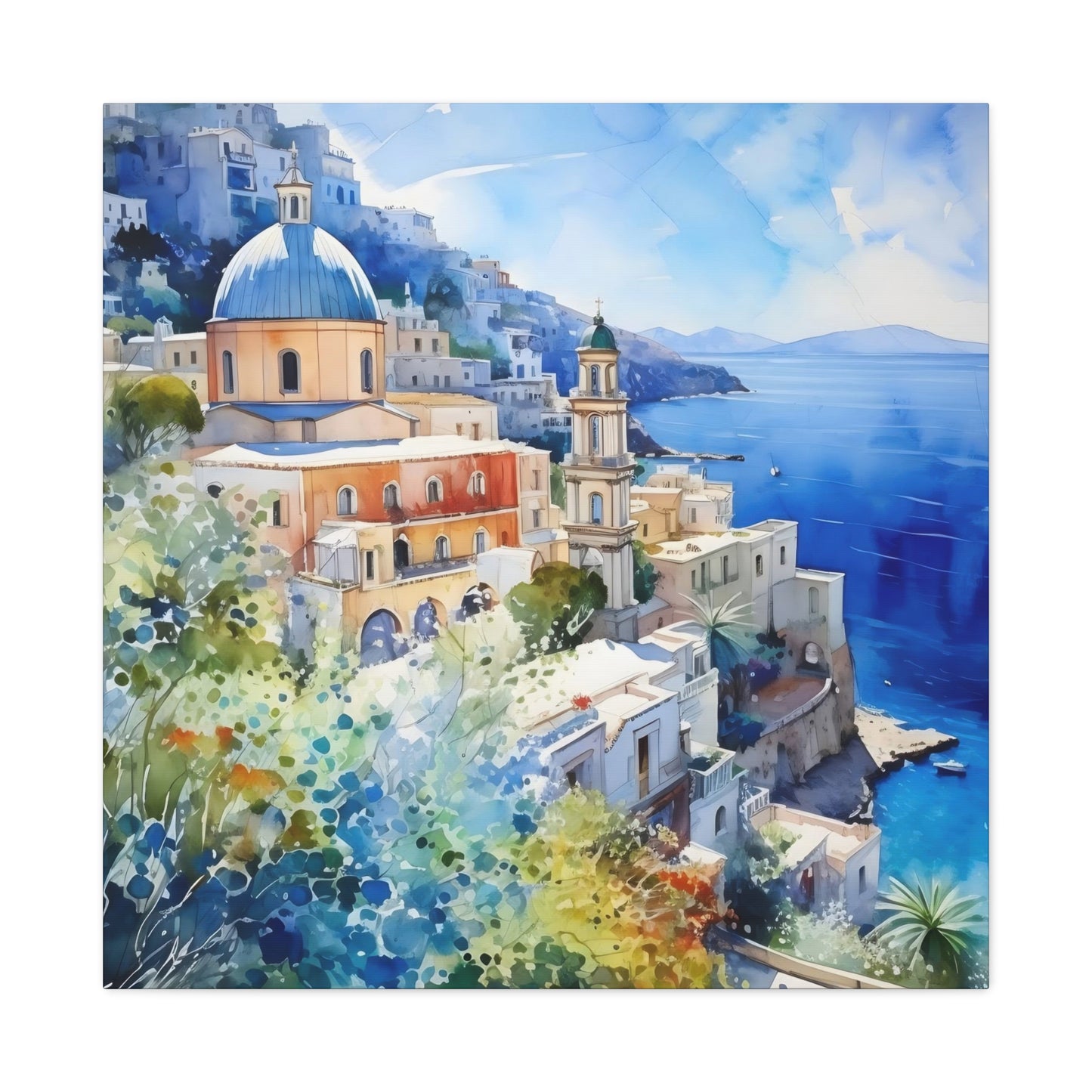 Italy Blue Wall Art & Canvas Prints