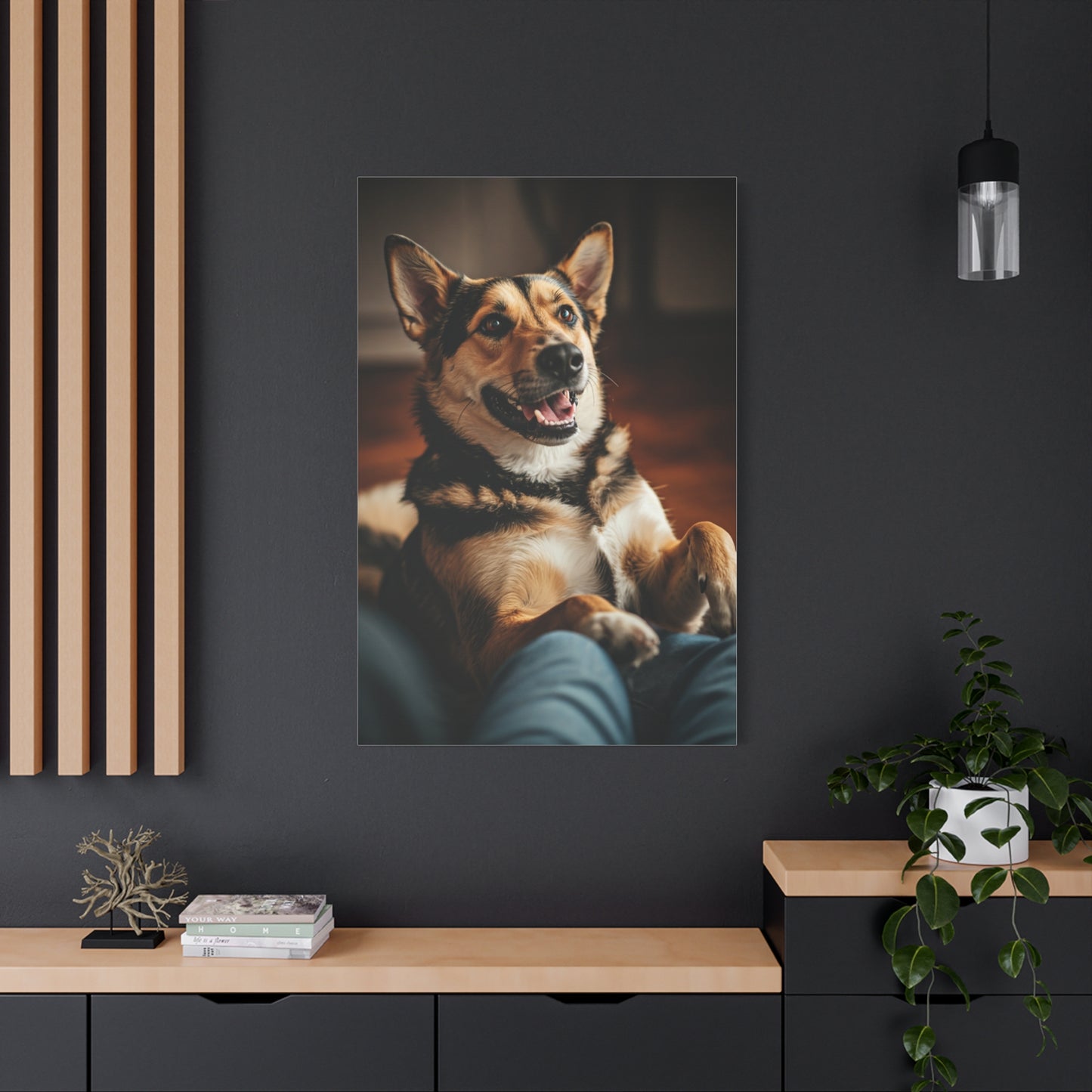 Happy Paws Cuddle Moment Wall Art & Canvas Print