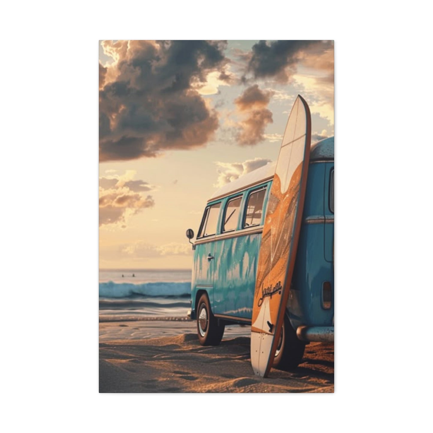 Beach Van And Surfing Wall Art & Canvas Prints