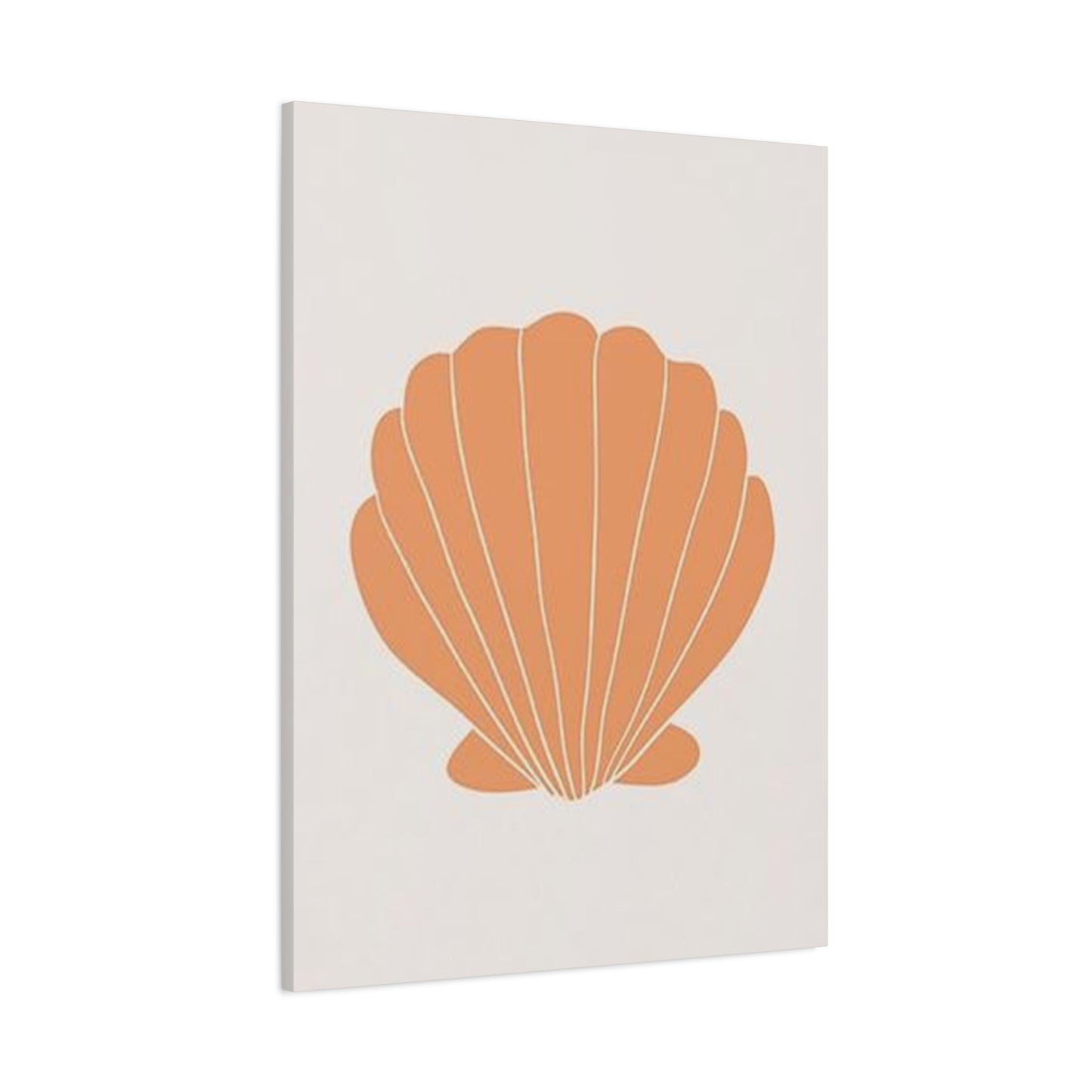 Beautiful Orange Shell Drawing Wall Art & Canvas Prints