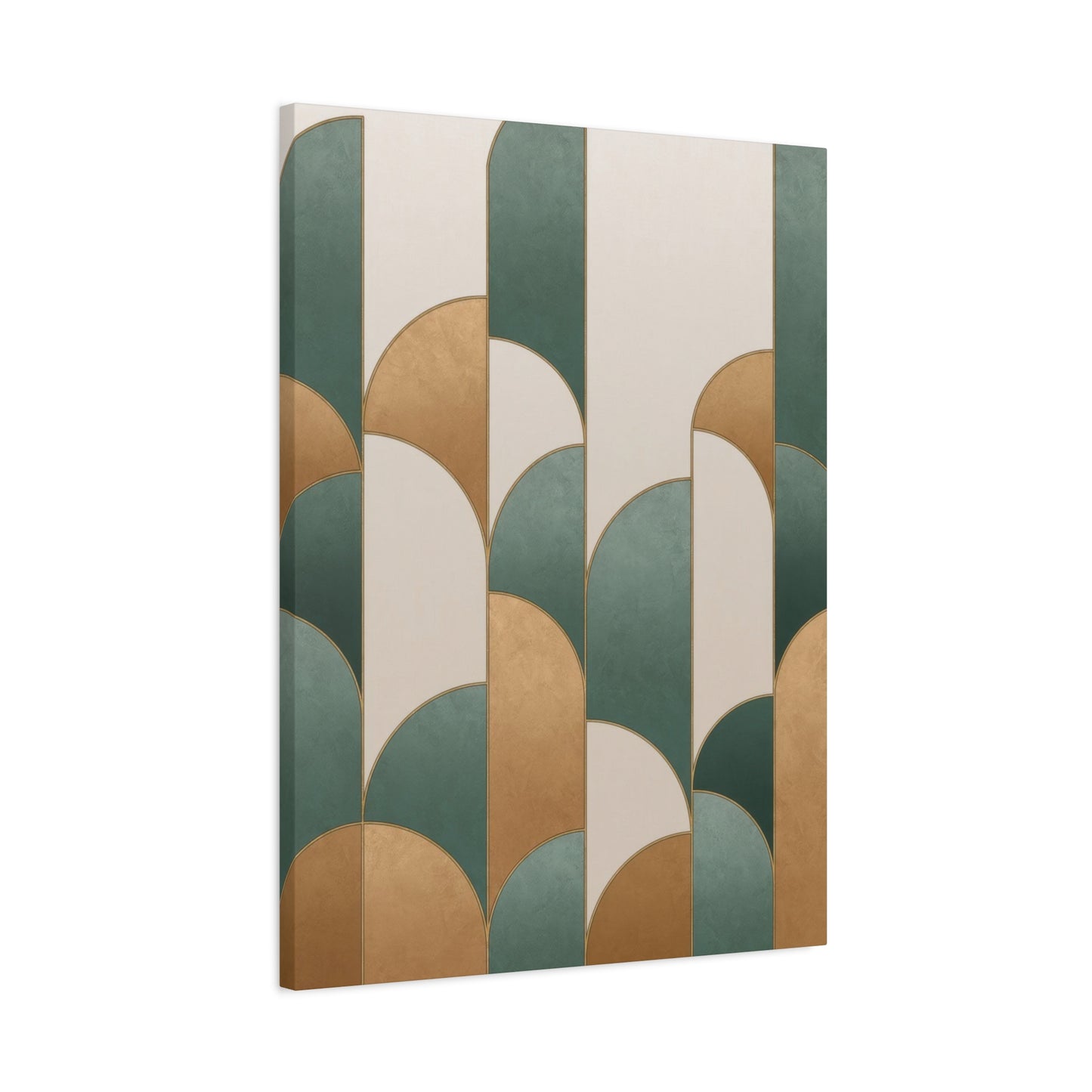 Abstract Teal Gold Opulence Wall Art & Canvas Prints
