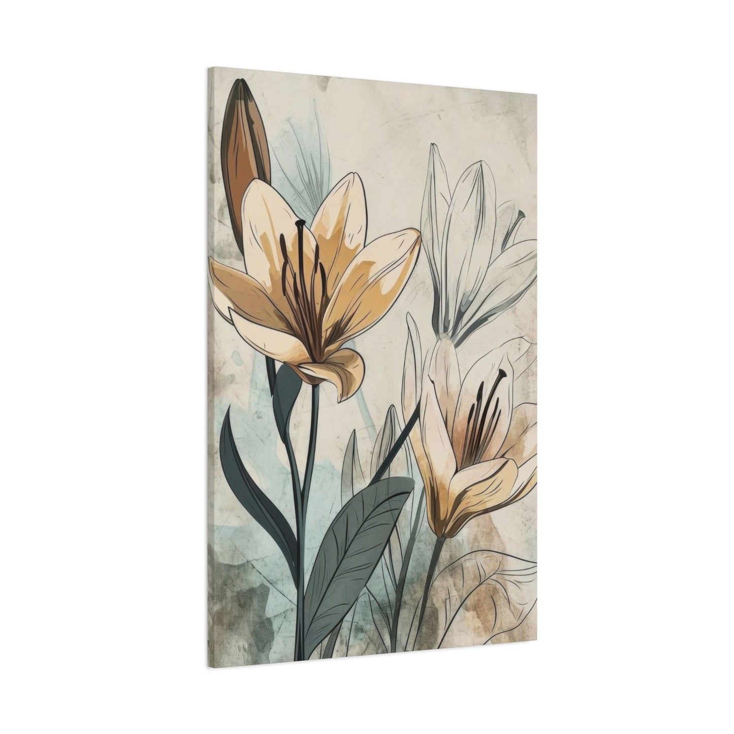 Flowers Earth Tones Wall Art & Canvas Prints