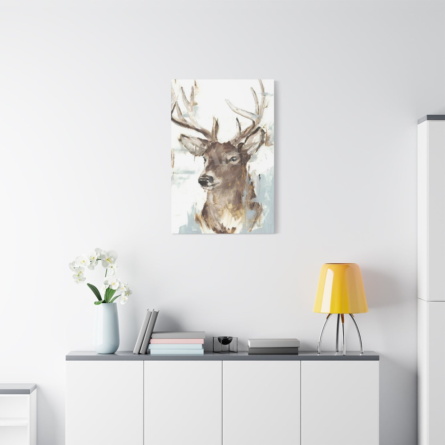 Reindeer Painting Wall Art & Canvas Prints