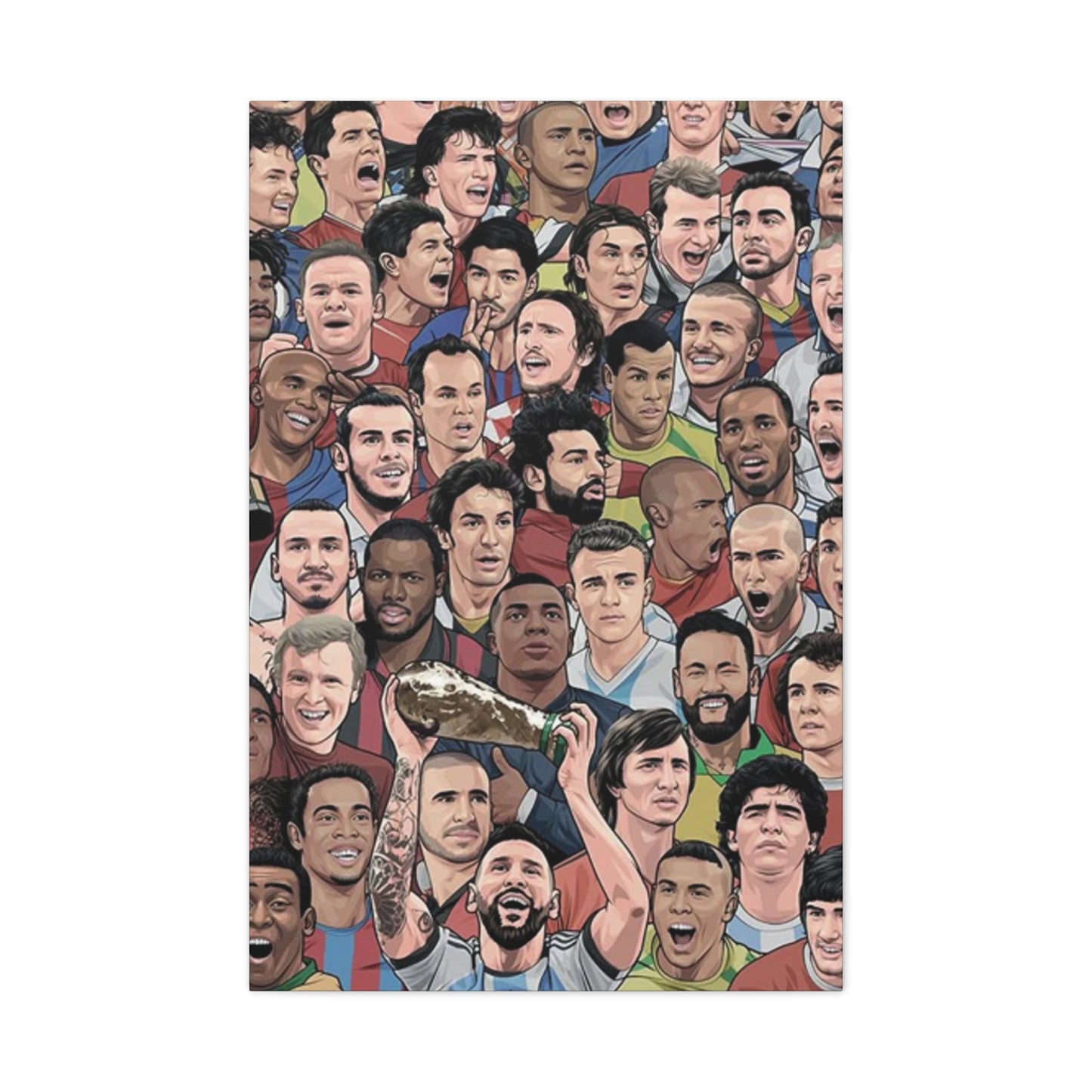 Faces Of Football Wall Art & Canvas Prints
