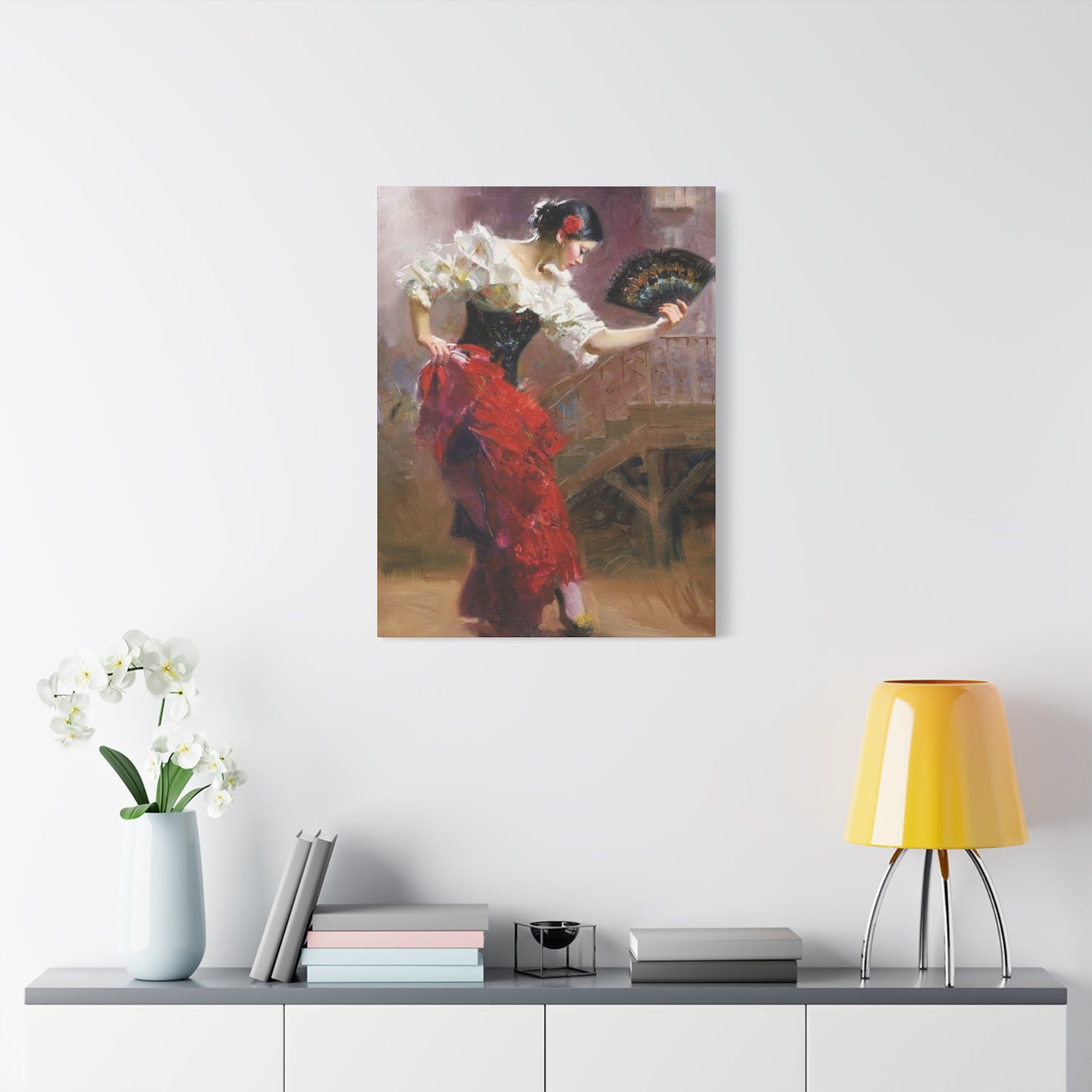 Spain Traditional Dancer Painting Wall Art & Canvas Prints