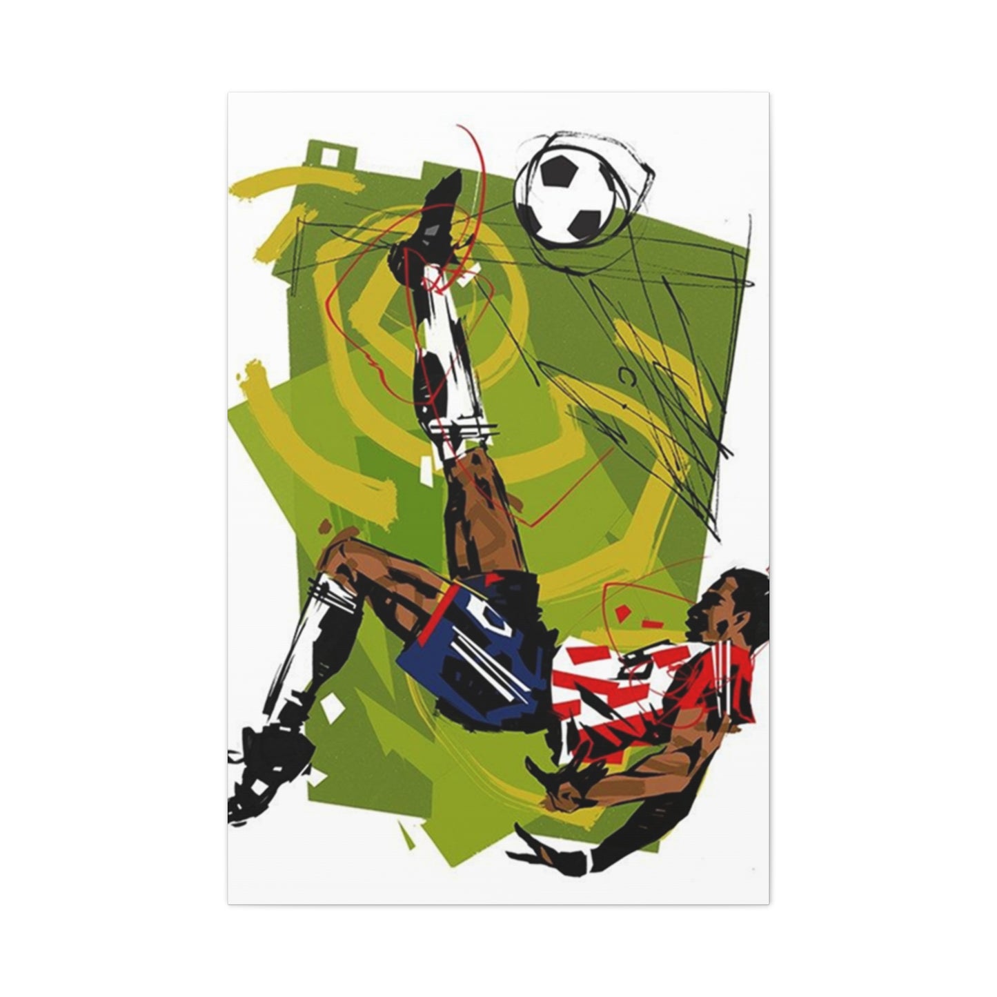 Football Reverse Kick Wall Art & Canvas Prints
