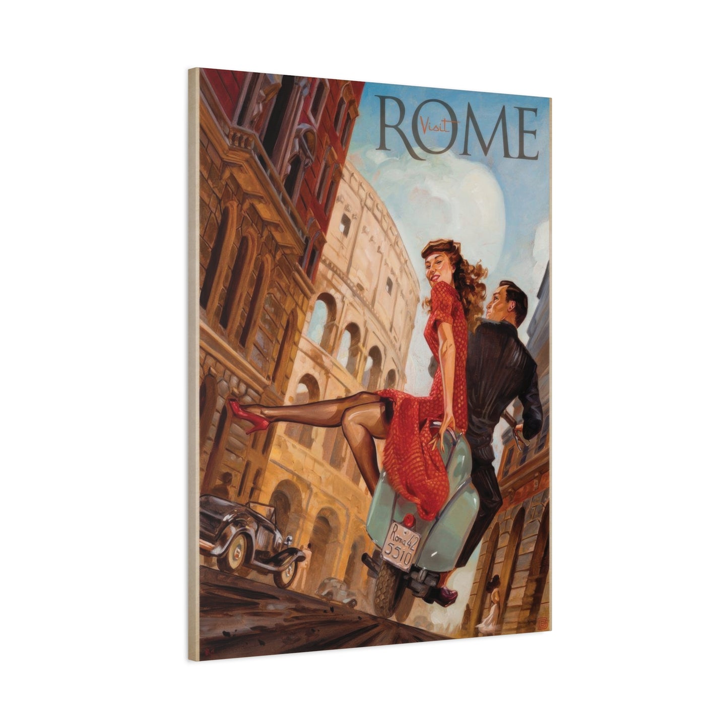 Visit Rome Travel Italy Wall Art & Canvas Prints