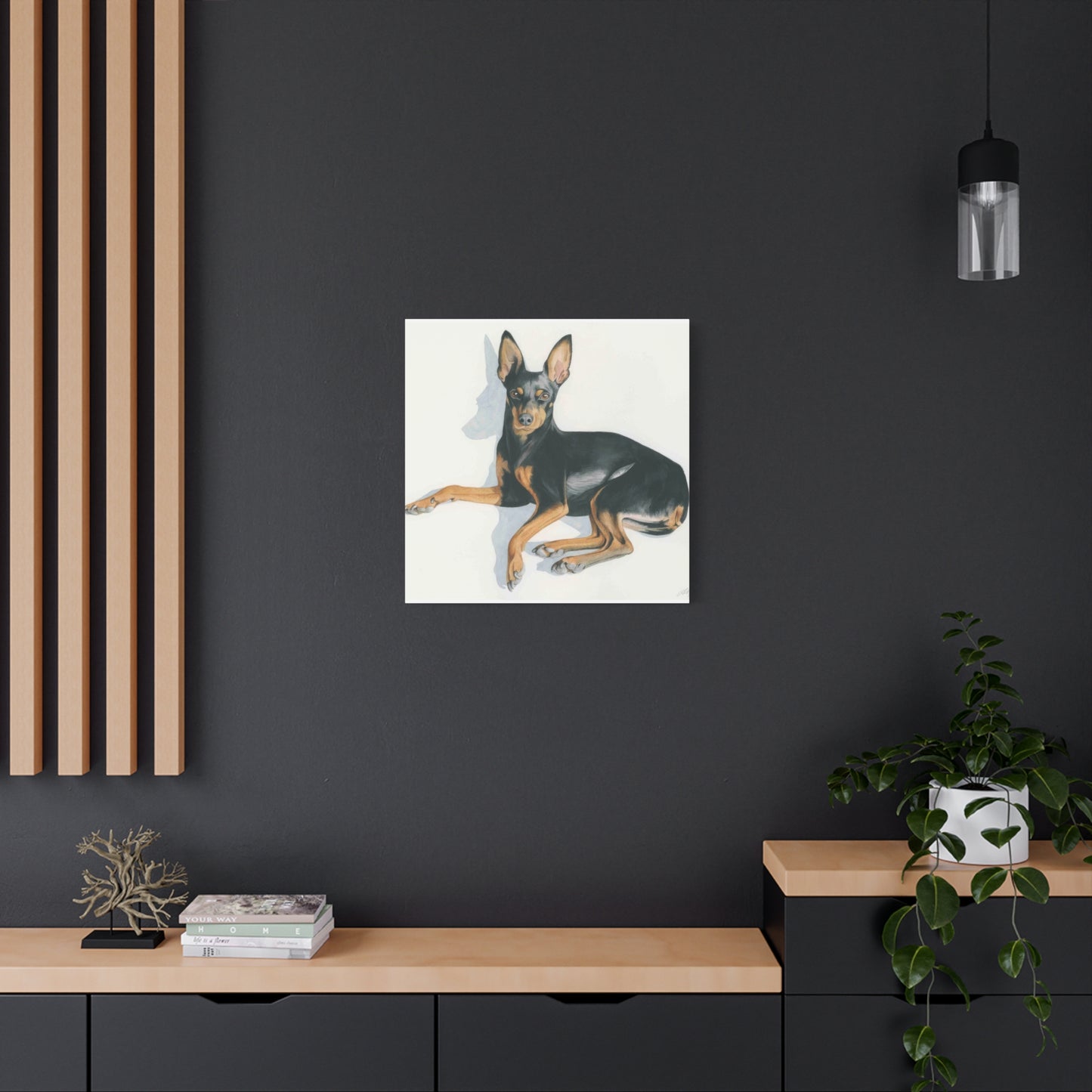 Grace Popp Black Dog Portrait Wall Art & Canvas Prints