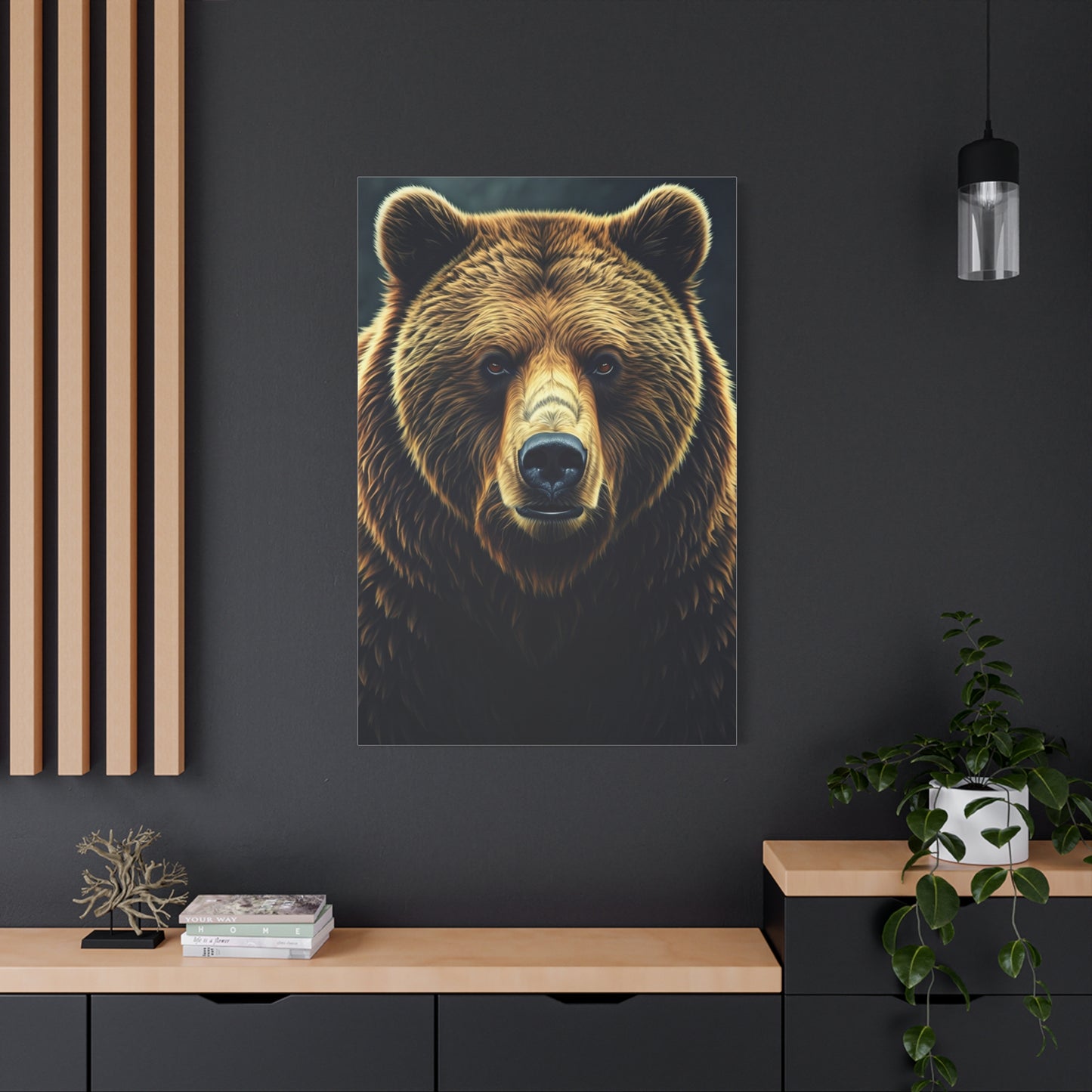Majestic Brown Bear Portrait Wall Art & Canvas Prints