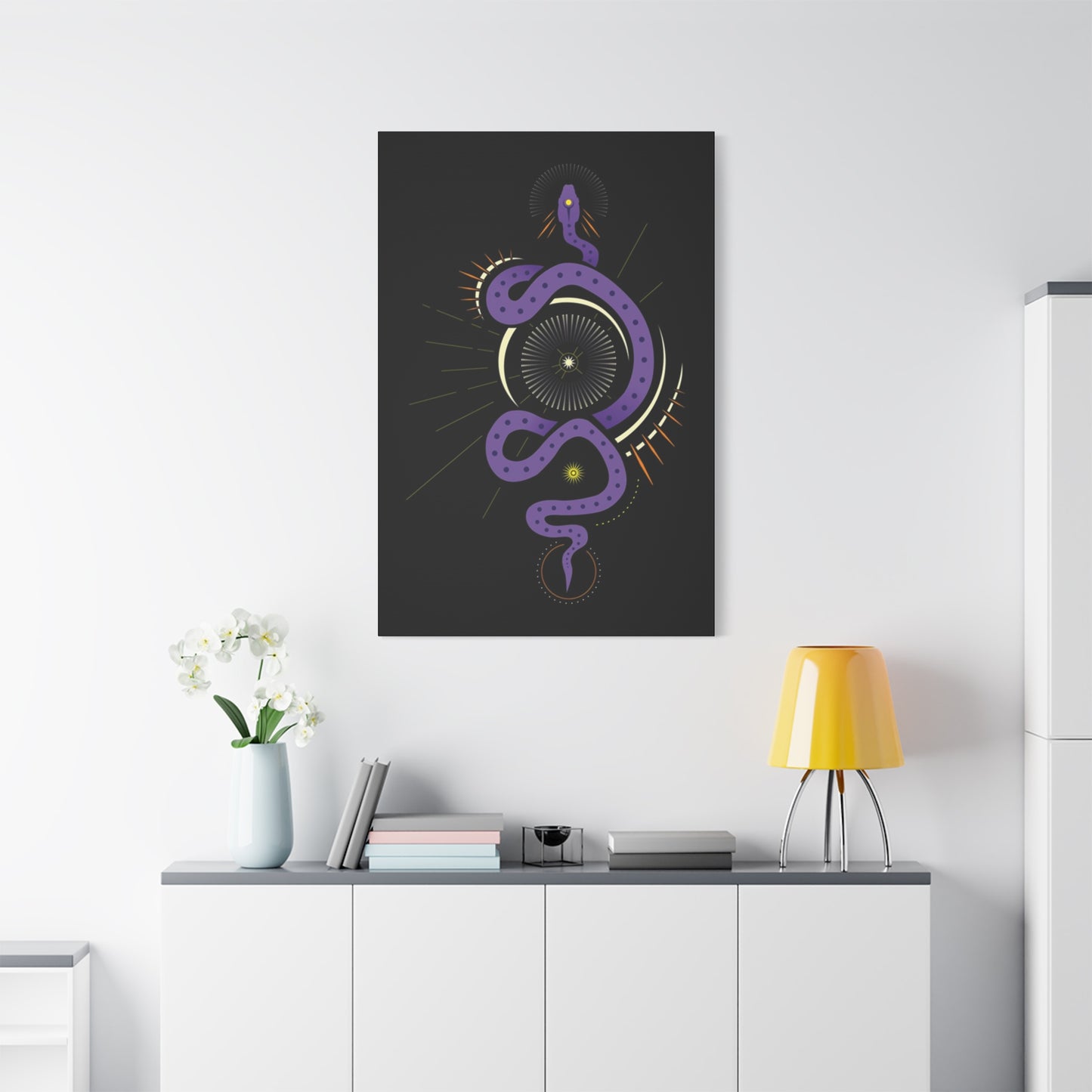 Purple Snake Poster Wall Art & Canvas Prints