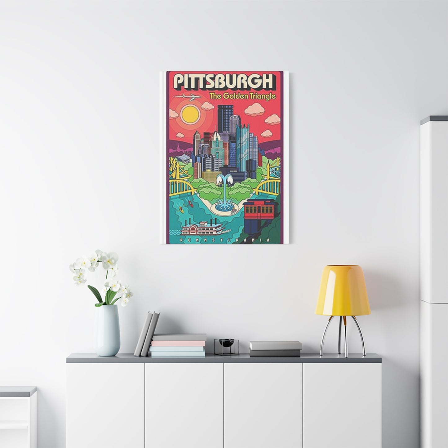 Pittsburgh The Golden Triangle Poster Wall Art & Canvas Prints