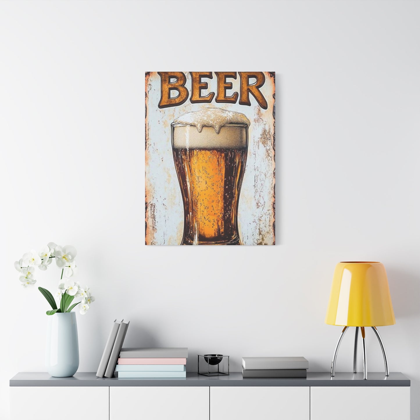 Beer Abstract Painting Wall Art & Canvas Prints
