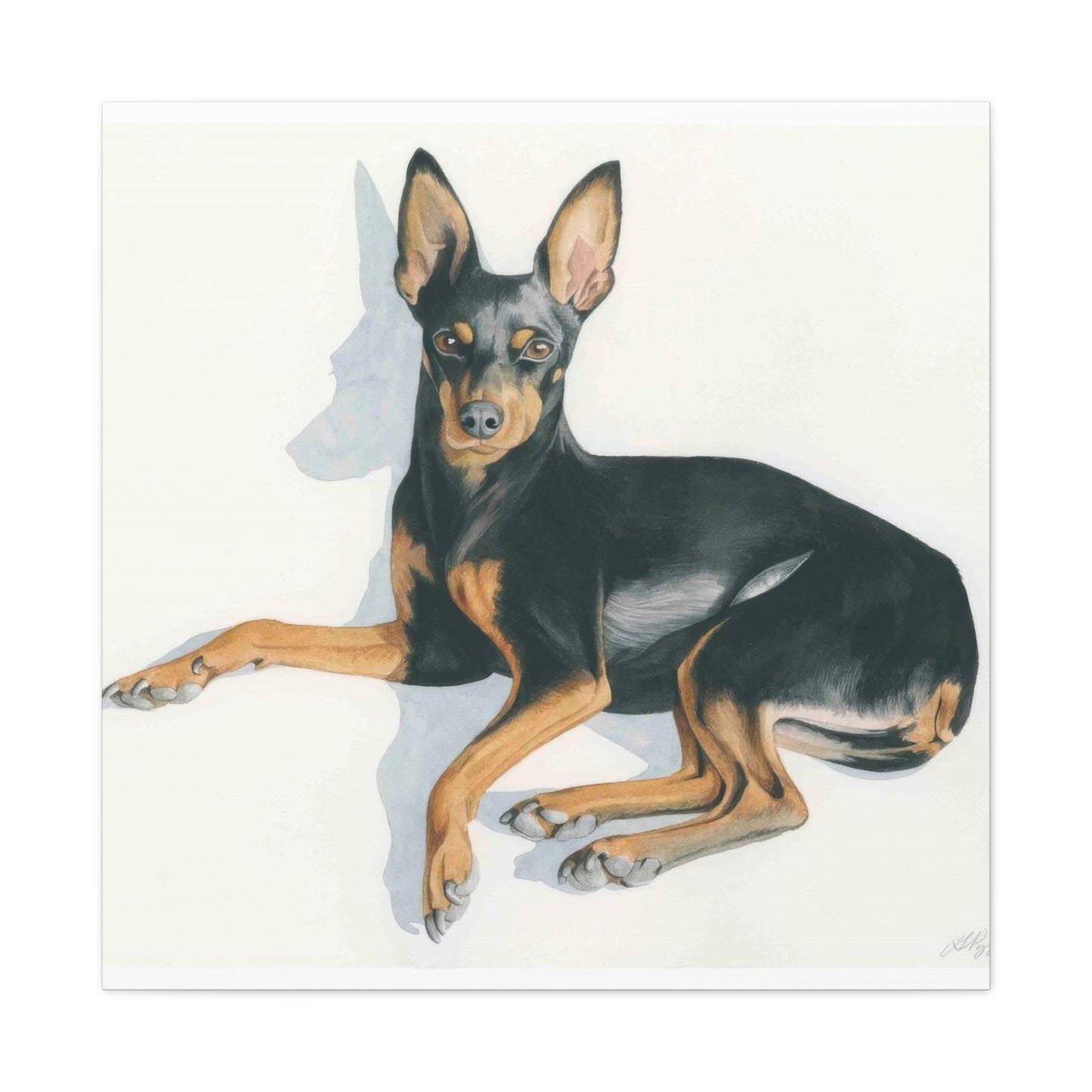 Grace Popp Black Dog Portrait Wall Art & Canvas Prints