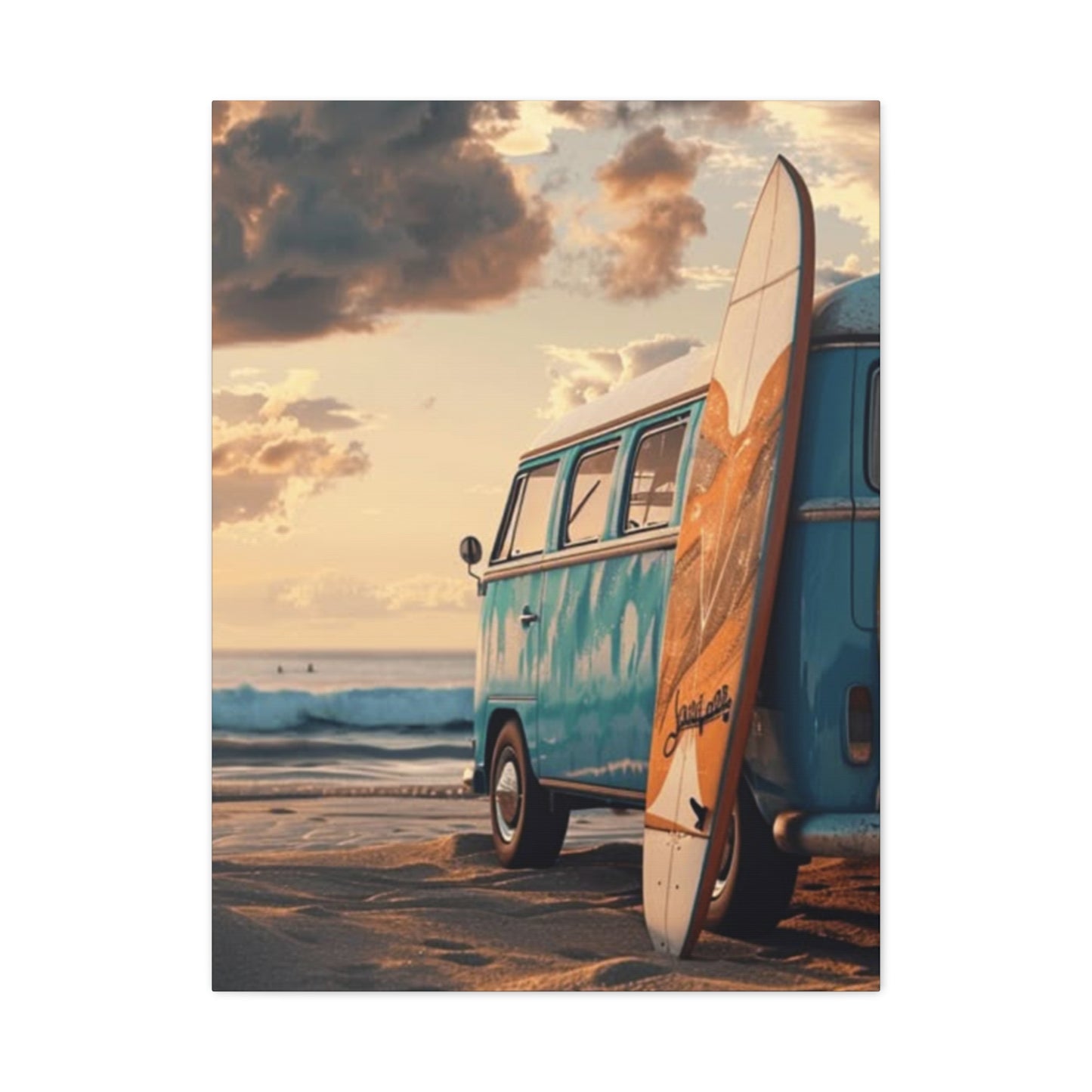 Beach Van And Surfing Wall Art & Canvas Prints