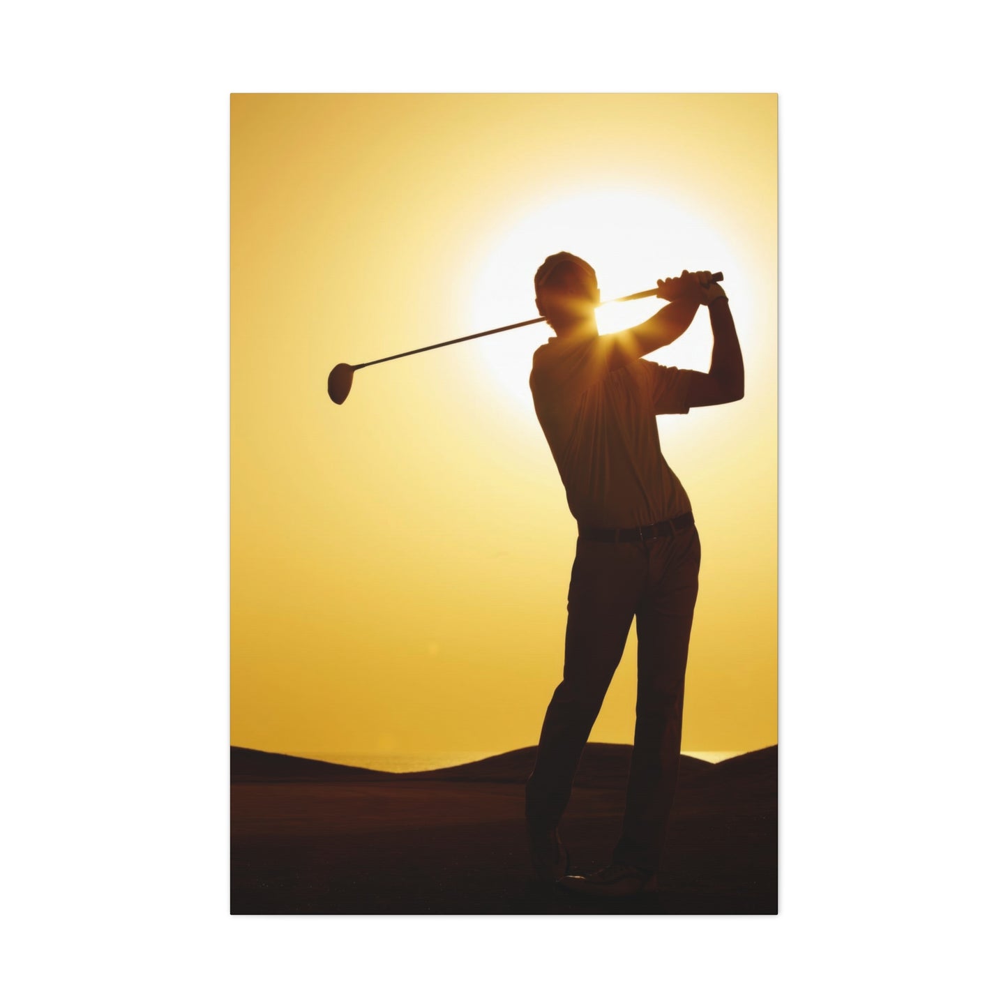 Golf Shot Low Yellow Wall Art & Canvas Prints