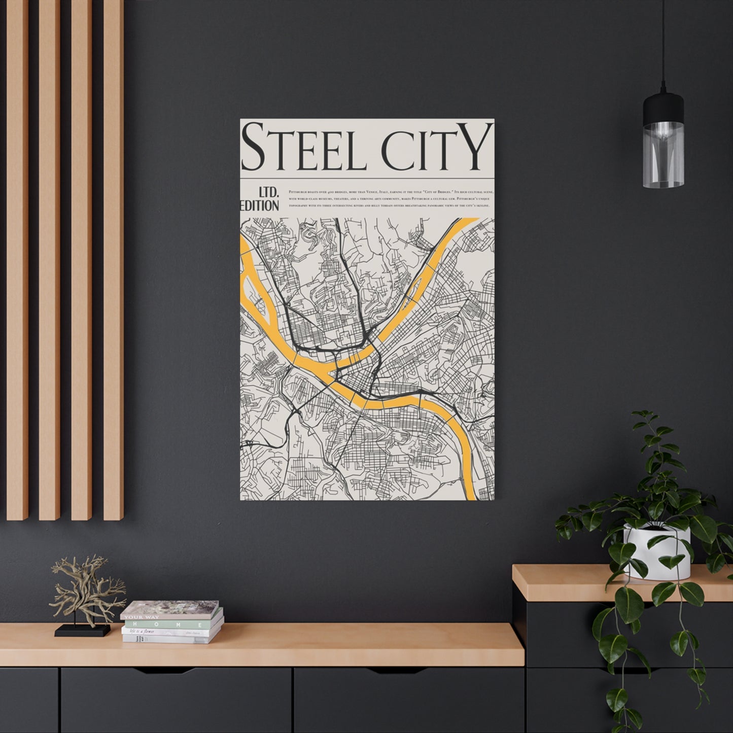 Steel City Poster Wall Art & Canvas Prints