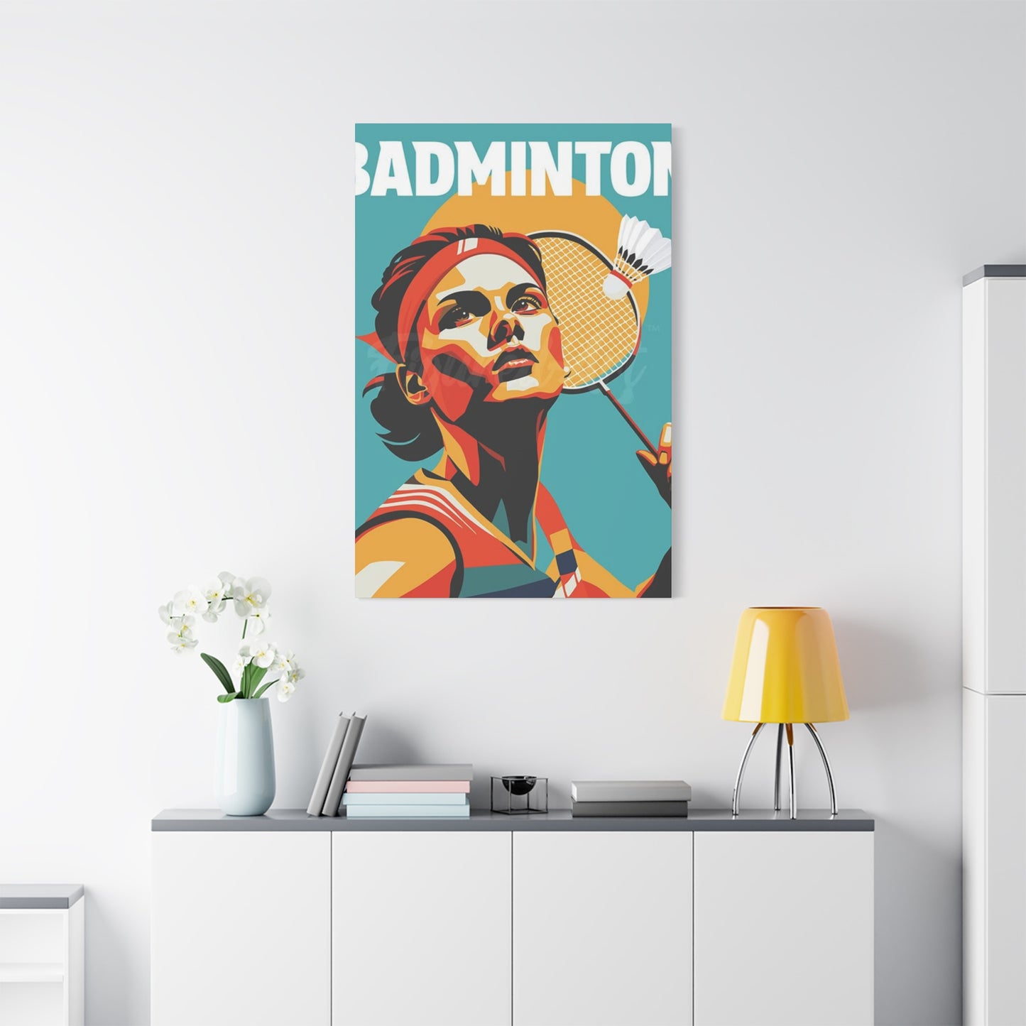 Abstract Badminton Poster Wall Art & Canvas Prints