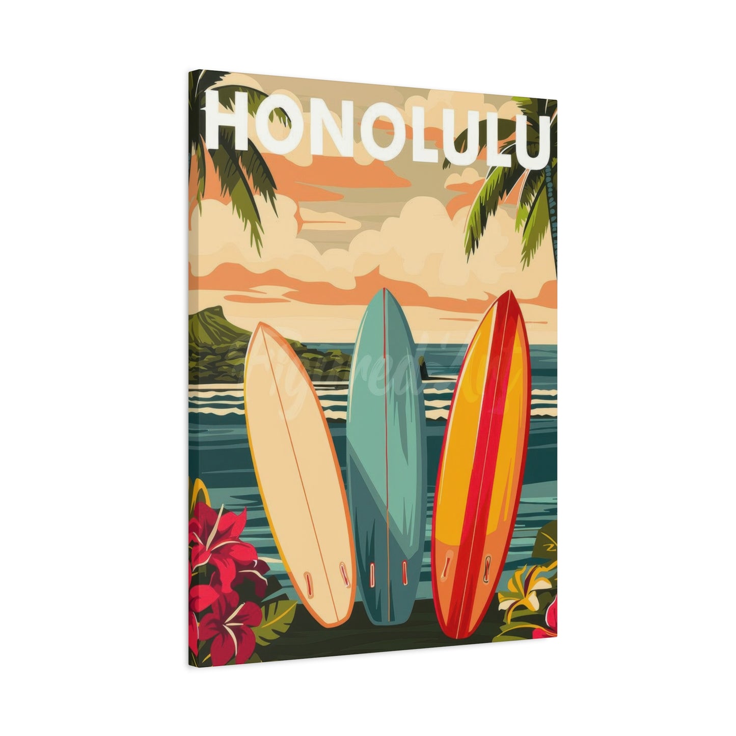 Honolulu Hawaii Wall Art & Canvas Prints