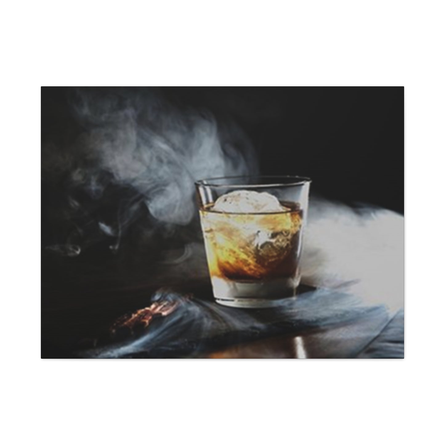 Whiskey In Smoke Wall Art & Canvas Prints