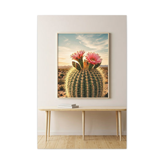 Barrel Cactus Desert Bloom Gallery Wall Art & Canvas Prints