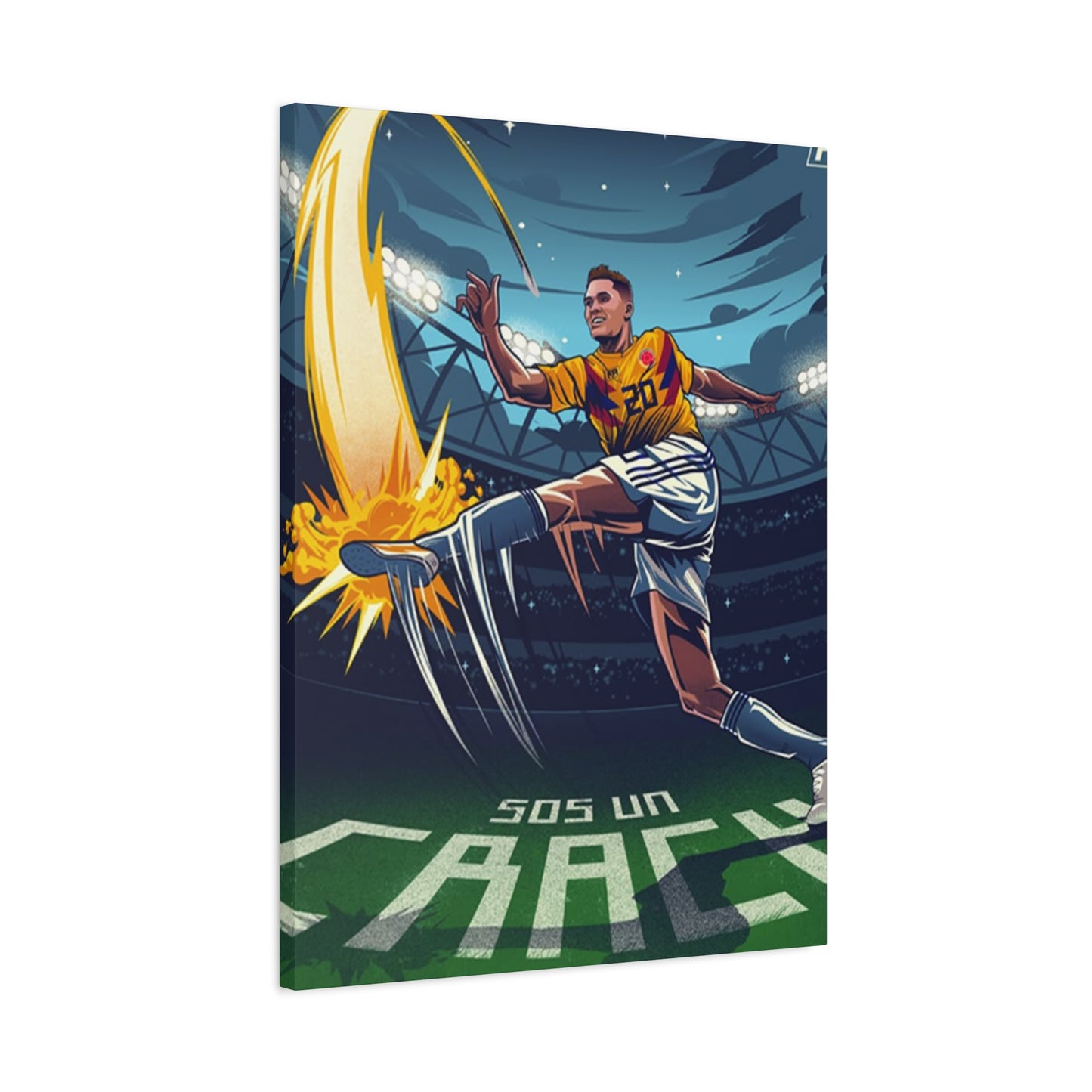 Animation Of Football Players Wall Art & Canvas Prints