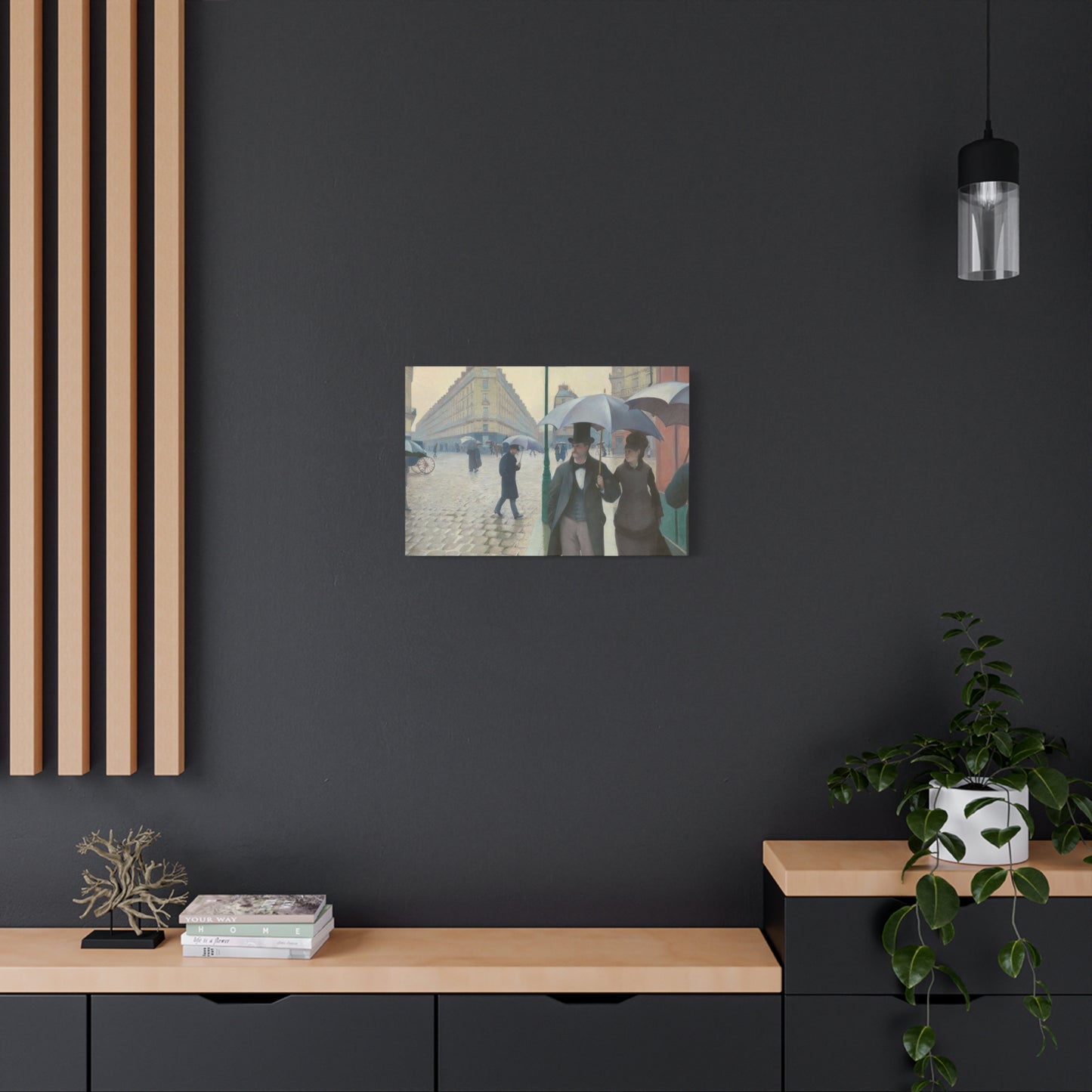 Paris Street Rainy Impression Wall Art & Canvas Prints