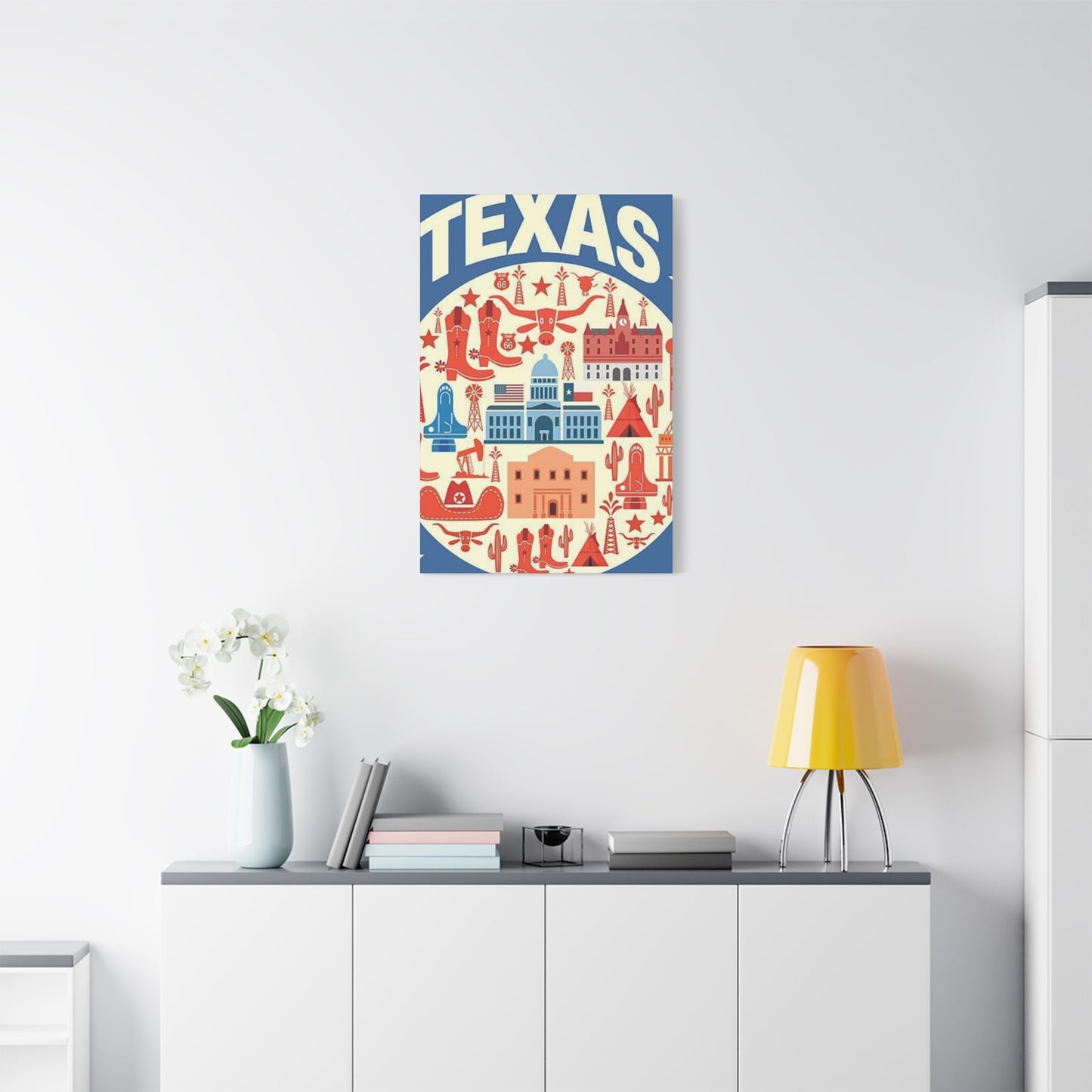 Blue Texas Poster Wall Art & Canvas Prints