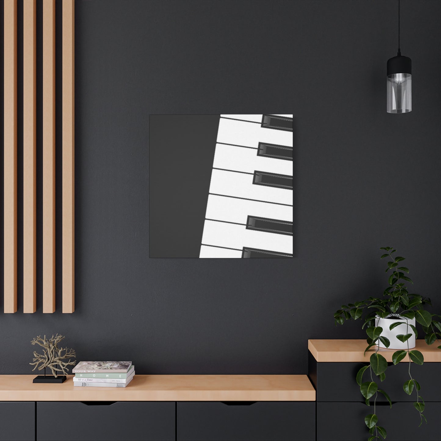 Black & White Piano keys Wall Art & Canvas Prints