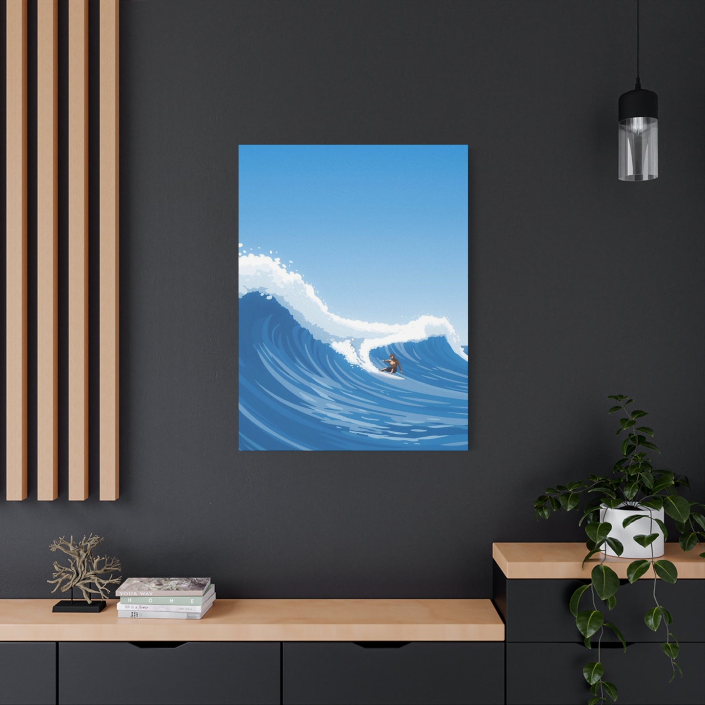 Large Abstract Surfing Wave Wall Art & Canvas Prints