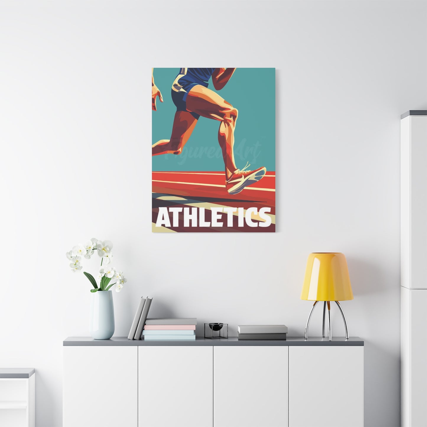 Abstract Athletics Running Wall Art & Canvas Prints