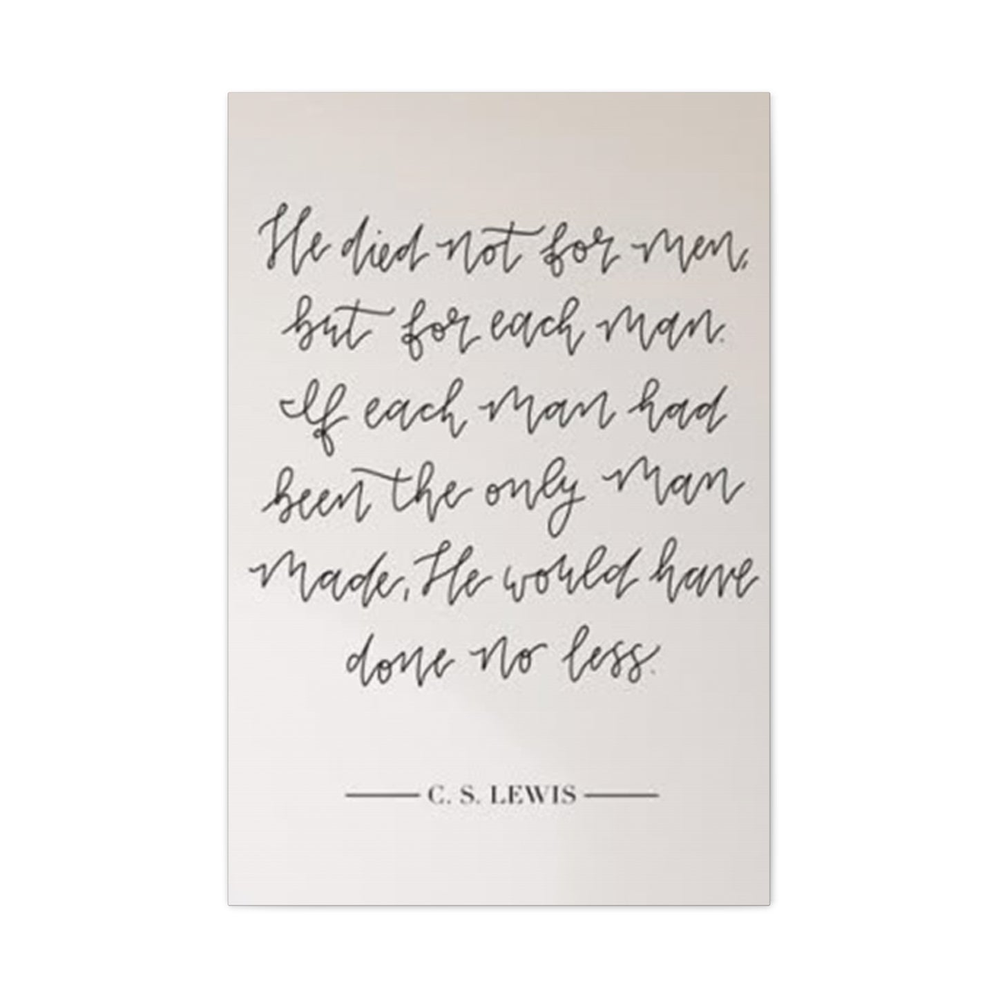 C. S. Lewis Quote Wall Art & Canvas Prints