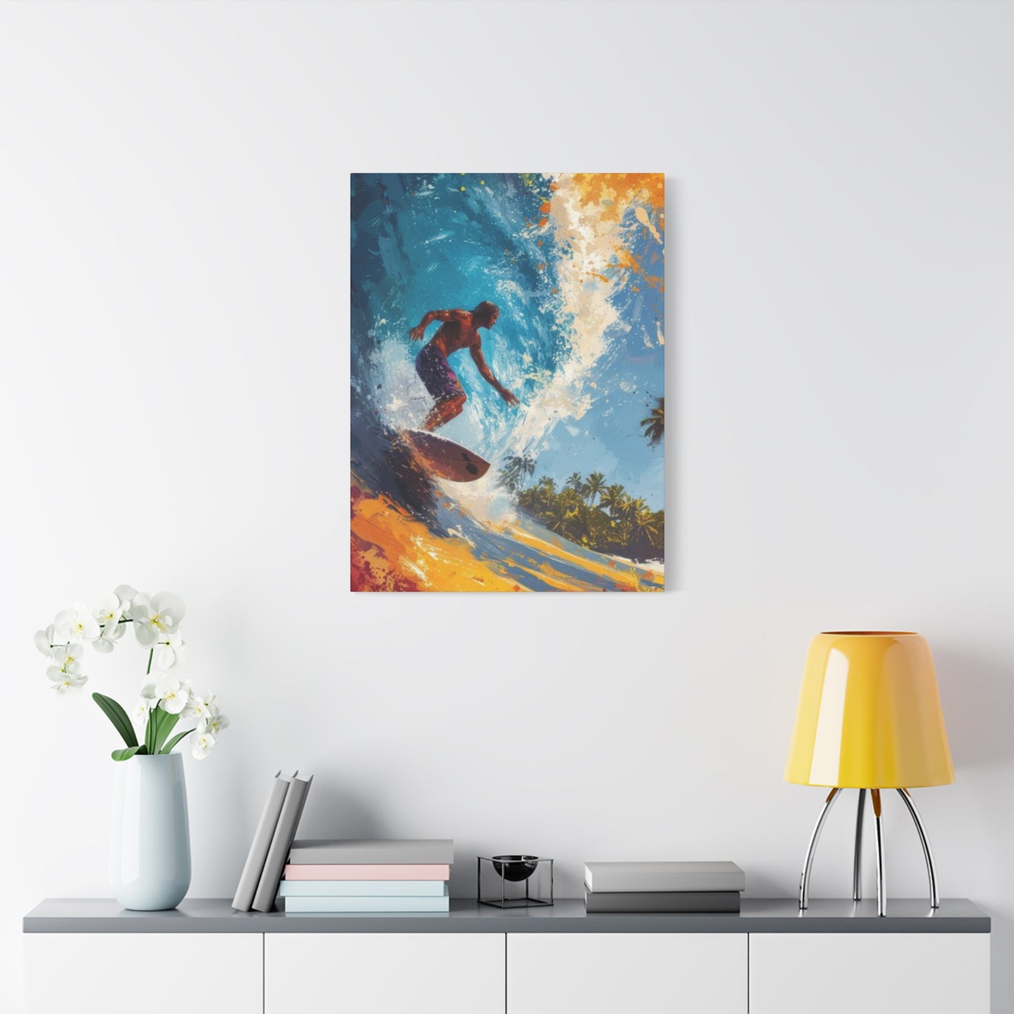 Wave Surfing Wall Art & Canvas Prints