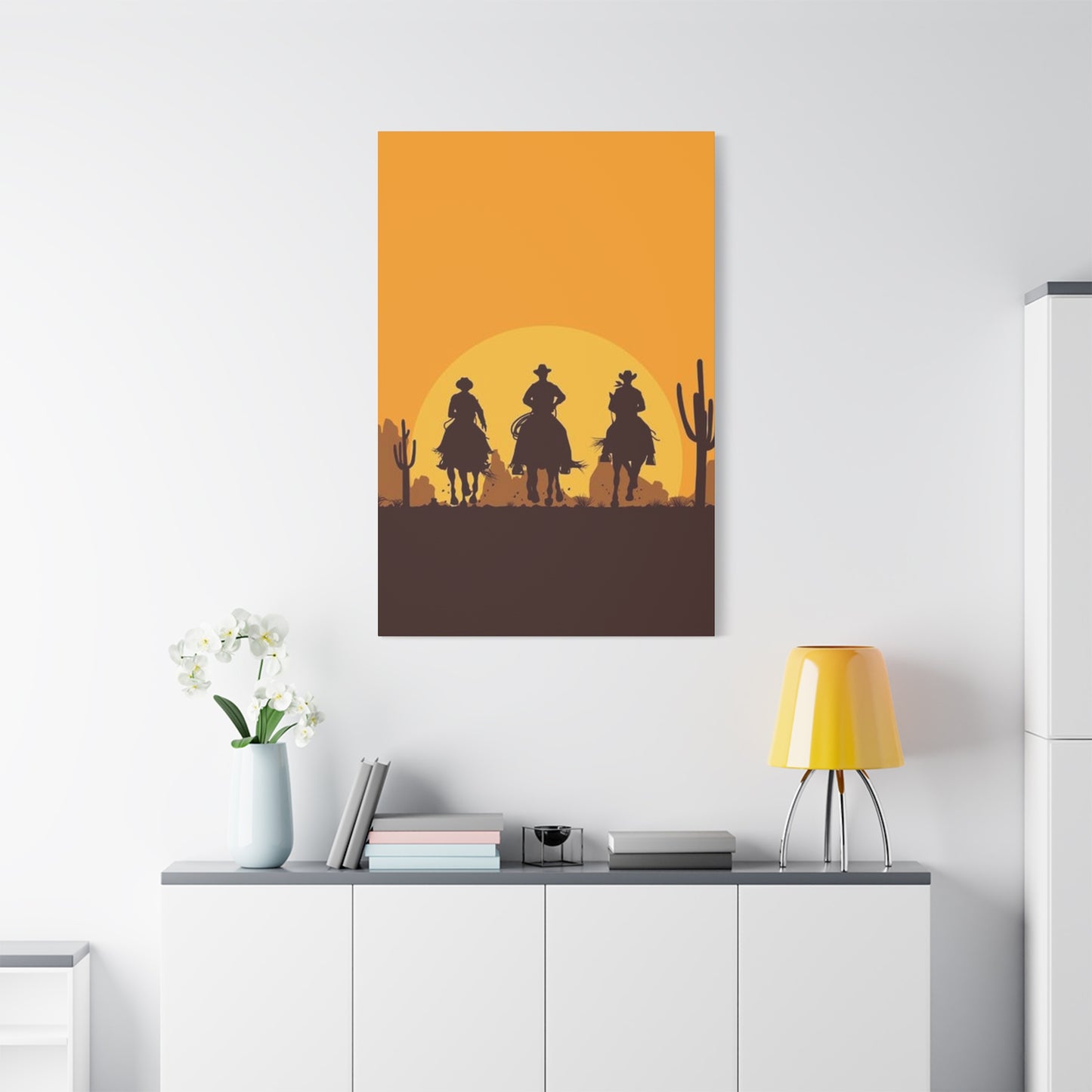 Horse Riding In Desert Wall Art & Canvas Prints