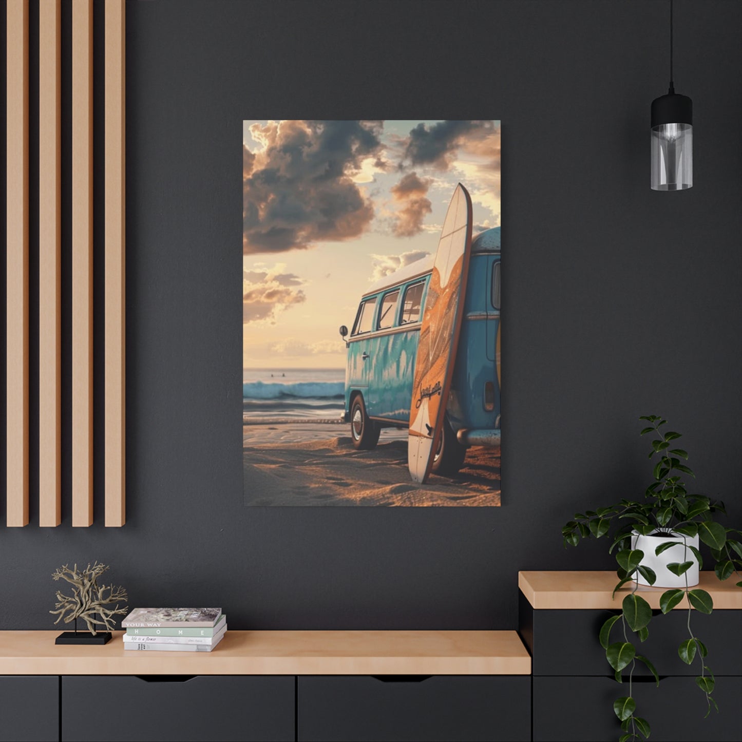 Beach Van And Surfing Wall Art & Canvas Prints
