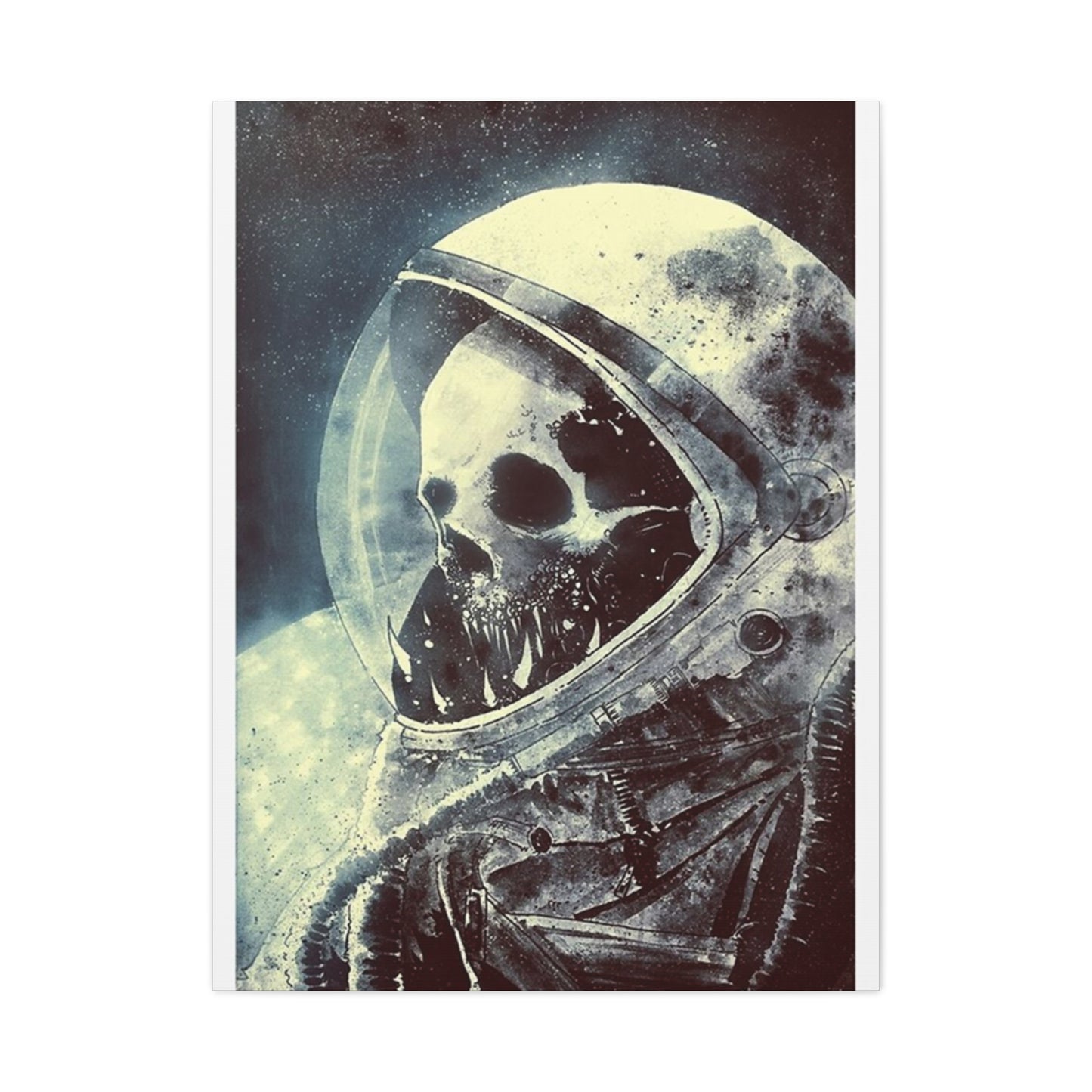 Astronaut Skull Wall Art & Canvas Prints